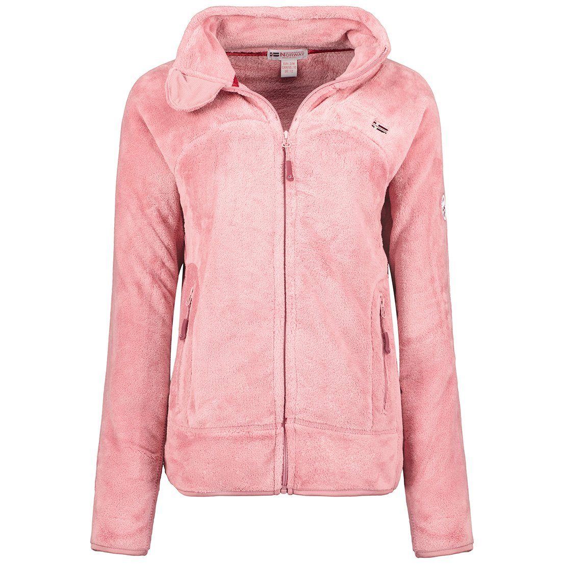 Geographical Norway Fleecejacke Damen, leicht zu tragen, wärmend, flauschig Pink