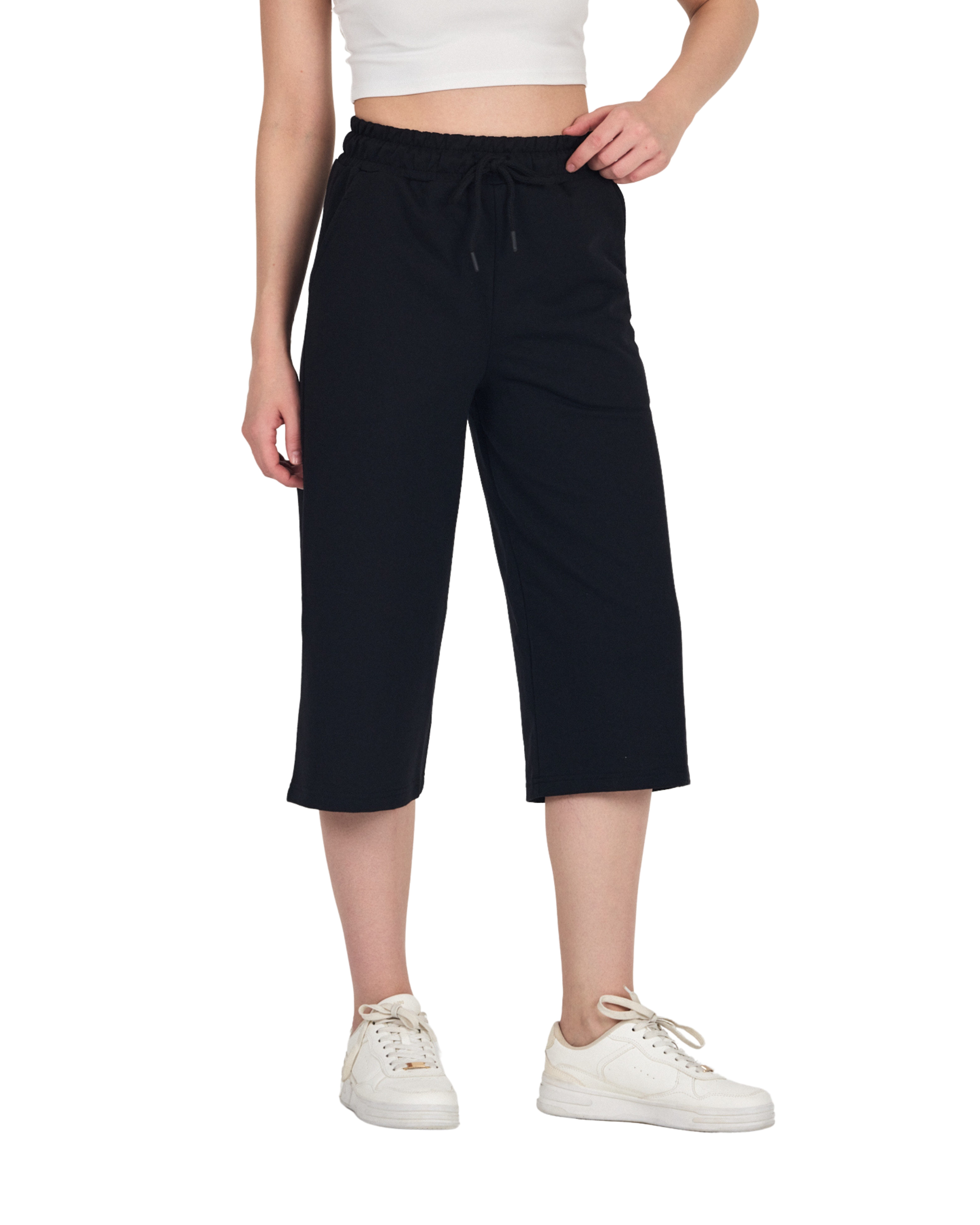 COMEOR 3/4-Hose COMEOR Damen Capri Sweatpants – Bequeme 3/4 Jogginghose