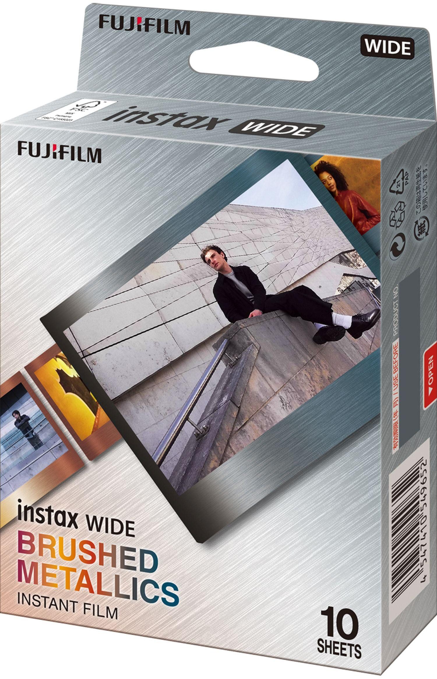 FUJIFILM Sofortbildfilm Fujifilm Instax Wide Brushed Metall