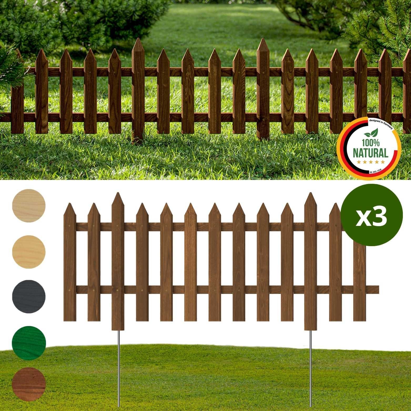 Floranica Staketenzaun Vorgartenzaun Steckzaun Gartenzaun Zierzaun günstig online kaufen