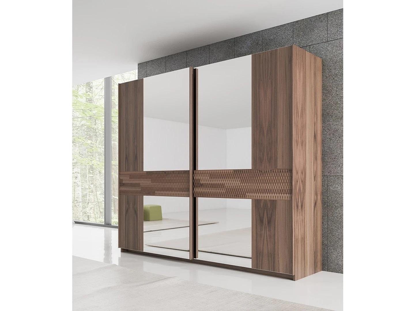 JVmoebel Kleiderschrank Luxus Holzschrank Modern Schlafzimmer Design Kleiderschrank (1-St., Kleiderschrank) Made in Europa