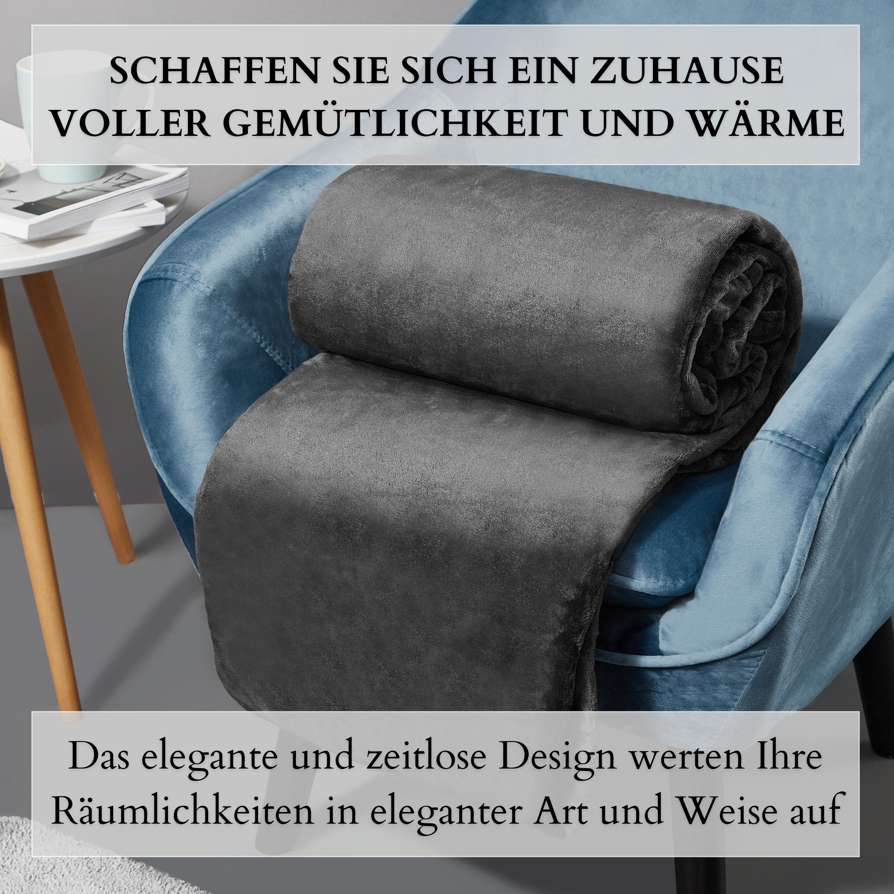 atmungsaktiv,Kuscheldecke,Sherpa,Kuscheldecke,Tagesdecke ecosa, EO-9514, Design,Doppellagig,Waschmaschinen geeignet, und Wohndecke Zeitloses Hautfreundlich