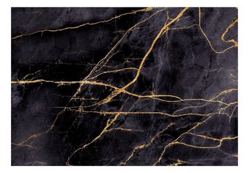 KUNSTLOFT Vliestapete Golden Paths 0.98x0.7 m, halb-matt, matt, lichtbeständige Design Tapete