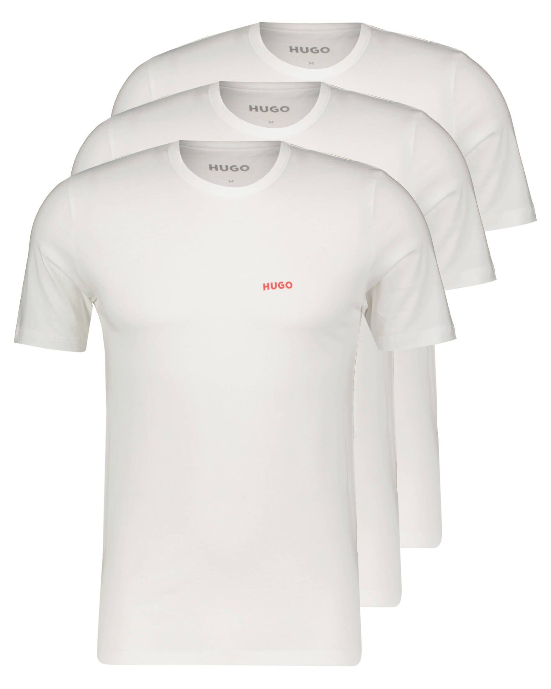 Herren RN P TRIPLET weiss Unterhemd HUGO 3er-Pack (3-St) Unterhemd (10)