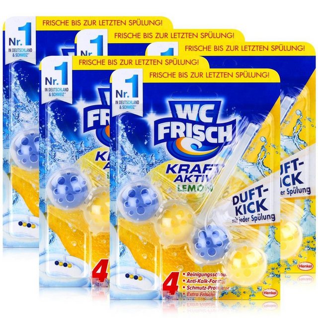 WC Frisch 5x Henkel WC Frisch Kraft Aktiv Lemon mit 4-facher Aktivstoff-Kombinat WC-Reiniger
