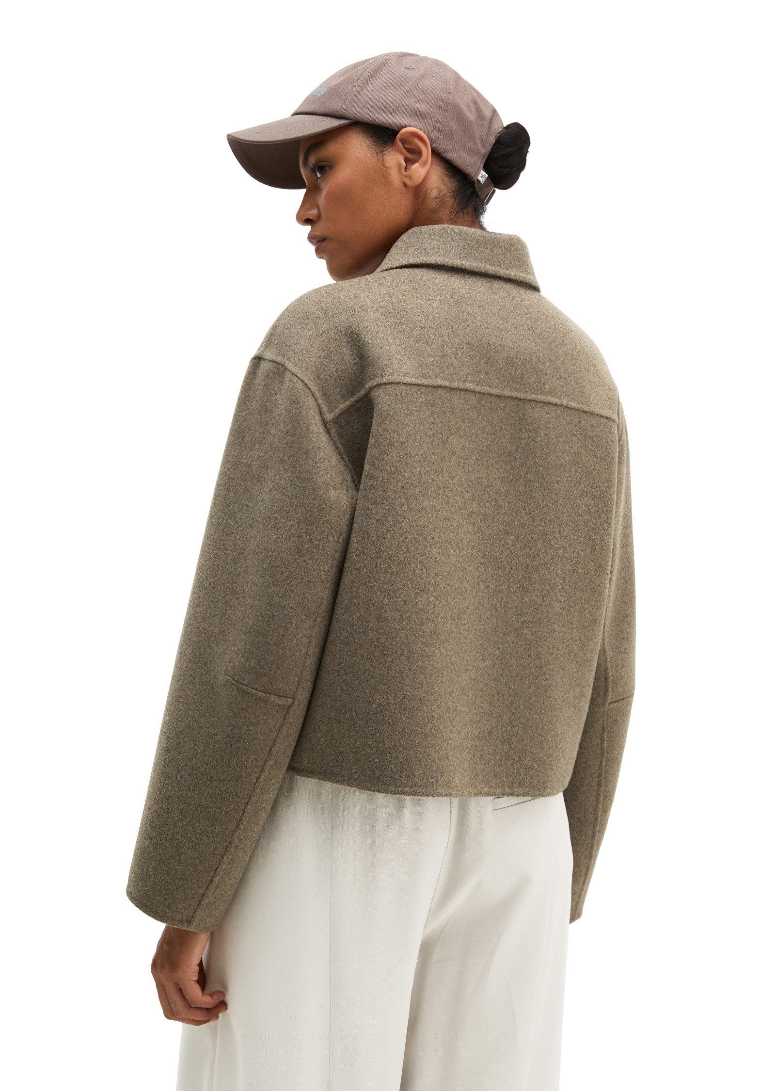 Marc O'Polo Outdoorjacke aus hochwertigem Melange-Doubleface
