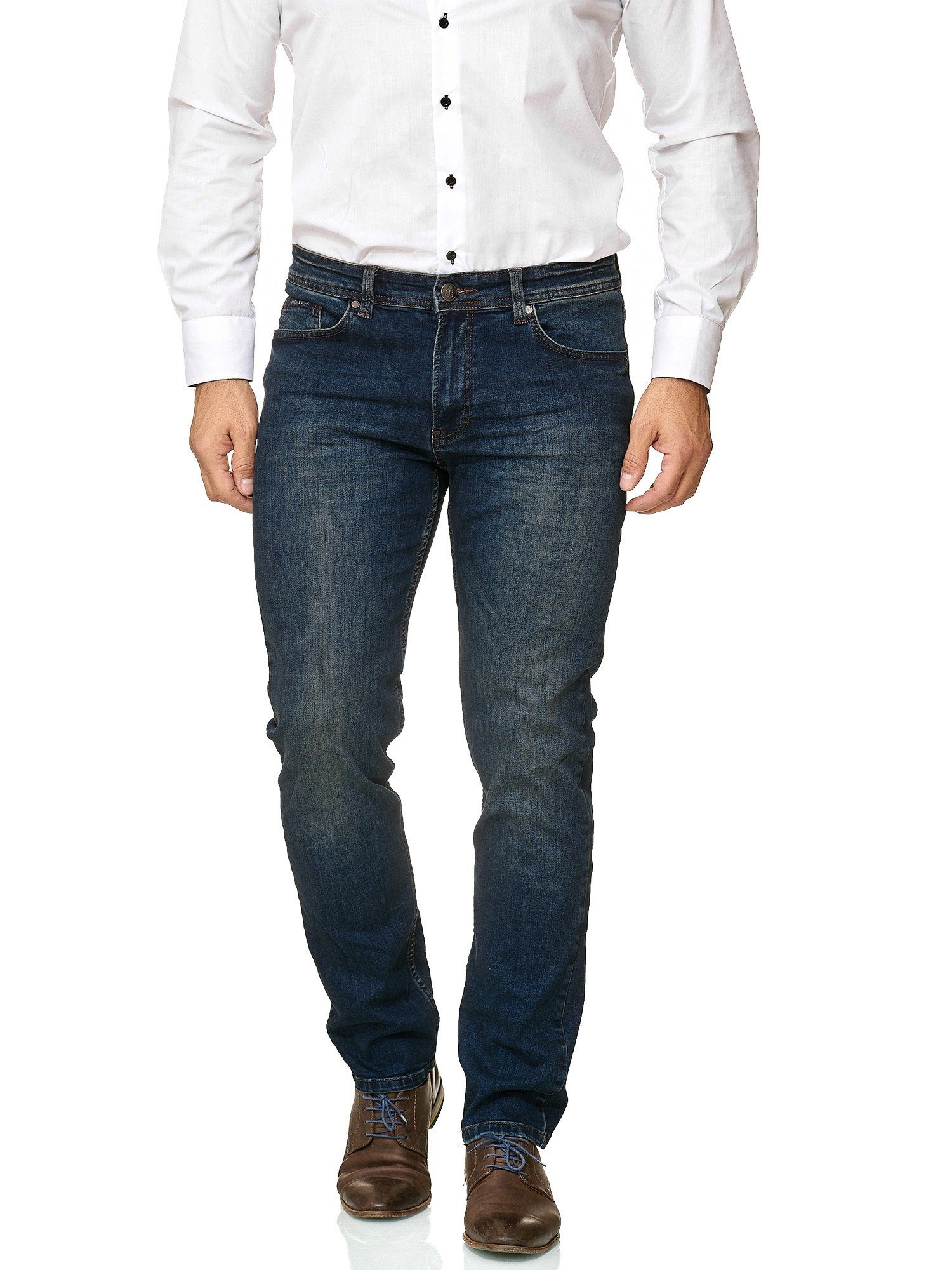 BARBONS 5-Pocket-Jeans Herren Regular Fit 5-Pocket Design günstig online kaufen