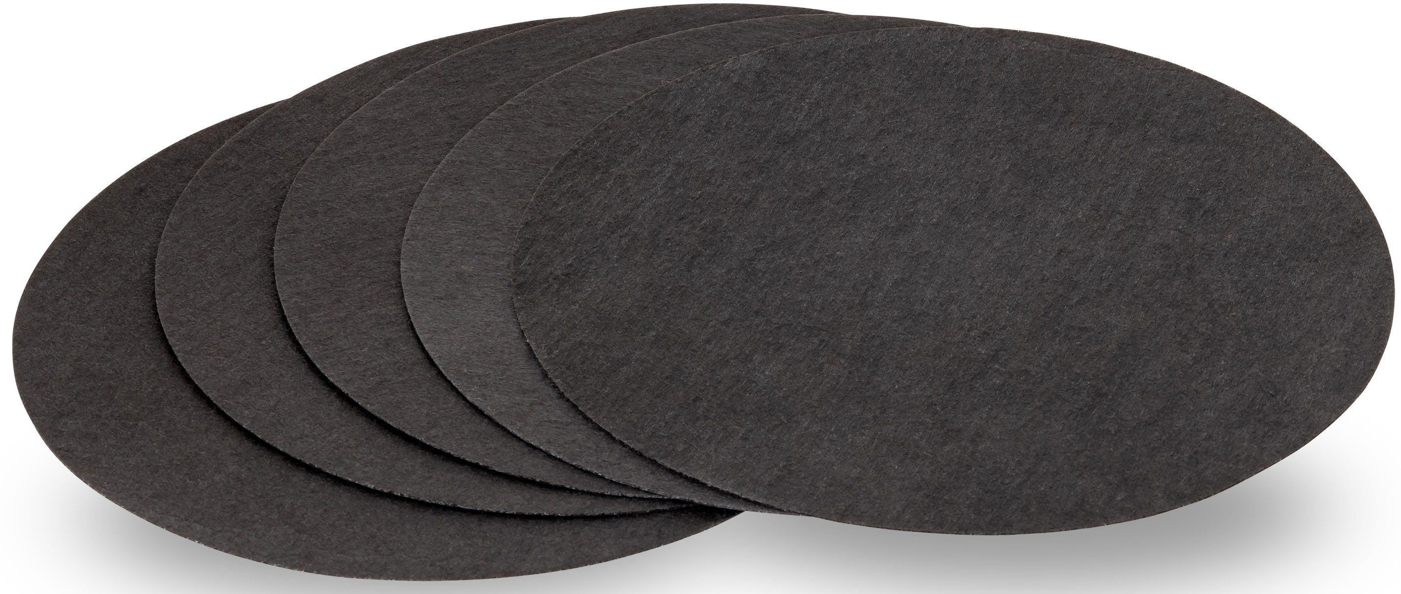 HENSSLER SCHNELLE NUMMER Spritzschutzdeckel mit Öffnung HSN AirAvtive Filter, (Set, 7-tlg., inkl. 5 Aktivkohle-Filter)
