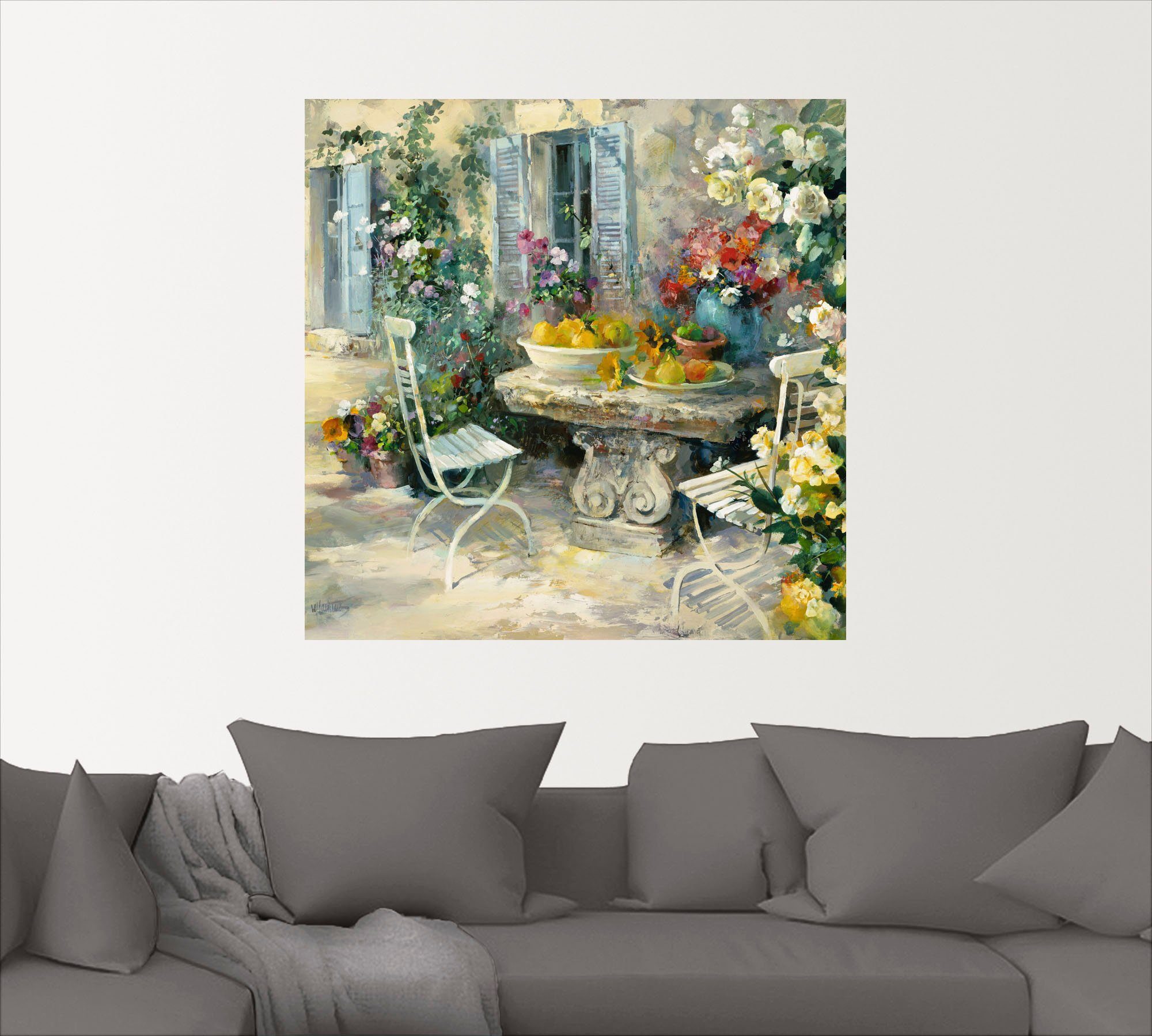 Artland Wandbild Idyllischer Garten, Garten (1 günstig online kaufen