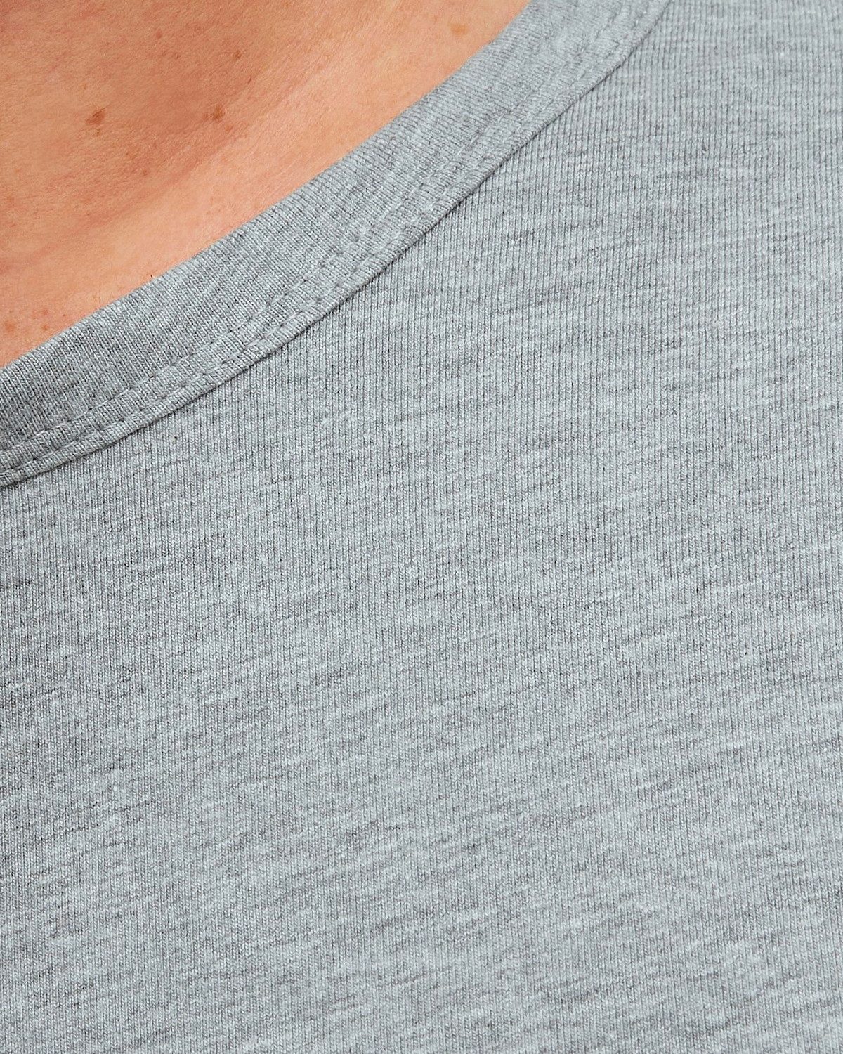 Jack & Jones Langarmshirt (Spar-Set, 2er-Pack) basic Regular Shirt mit Printdruck im 2er Set