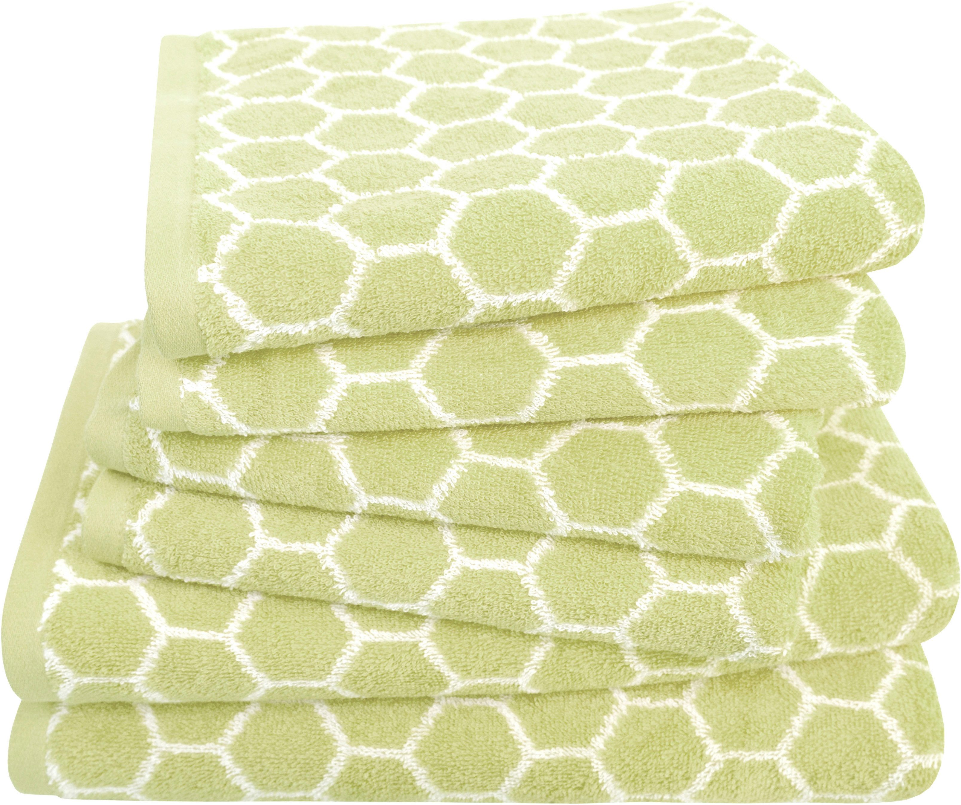 Dyckhoff Handtuch Set Pure Natural Honey, Frottier (Set, 6-St), BIO Baumwolle, GOTS