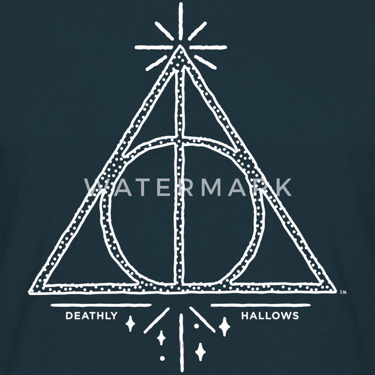 Spreadshirt T-Shirt Harry Potter Heiligtümer des Todes Symbol Männer T-Shirt (1-tlg)