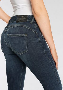 Herrlicher Slim-fit-Jeans GINA RECYCLED DENIM mit seitlichem Keileinsatz