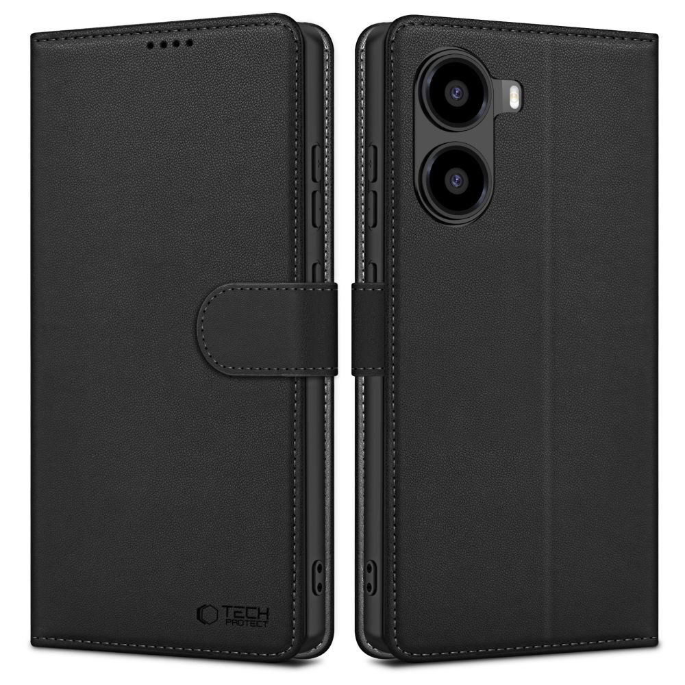 TECH PROTECT Handytasche Klapphülle Brieftaschenhülle Kartenfach (Spar-Set, 1-tlg), Standfunktion, Magnetverschluss, Kartenfächer