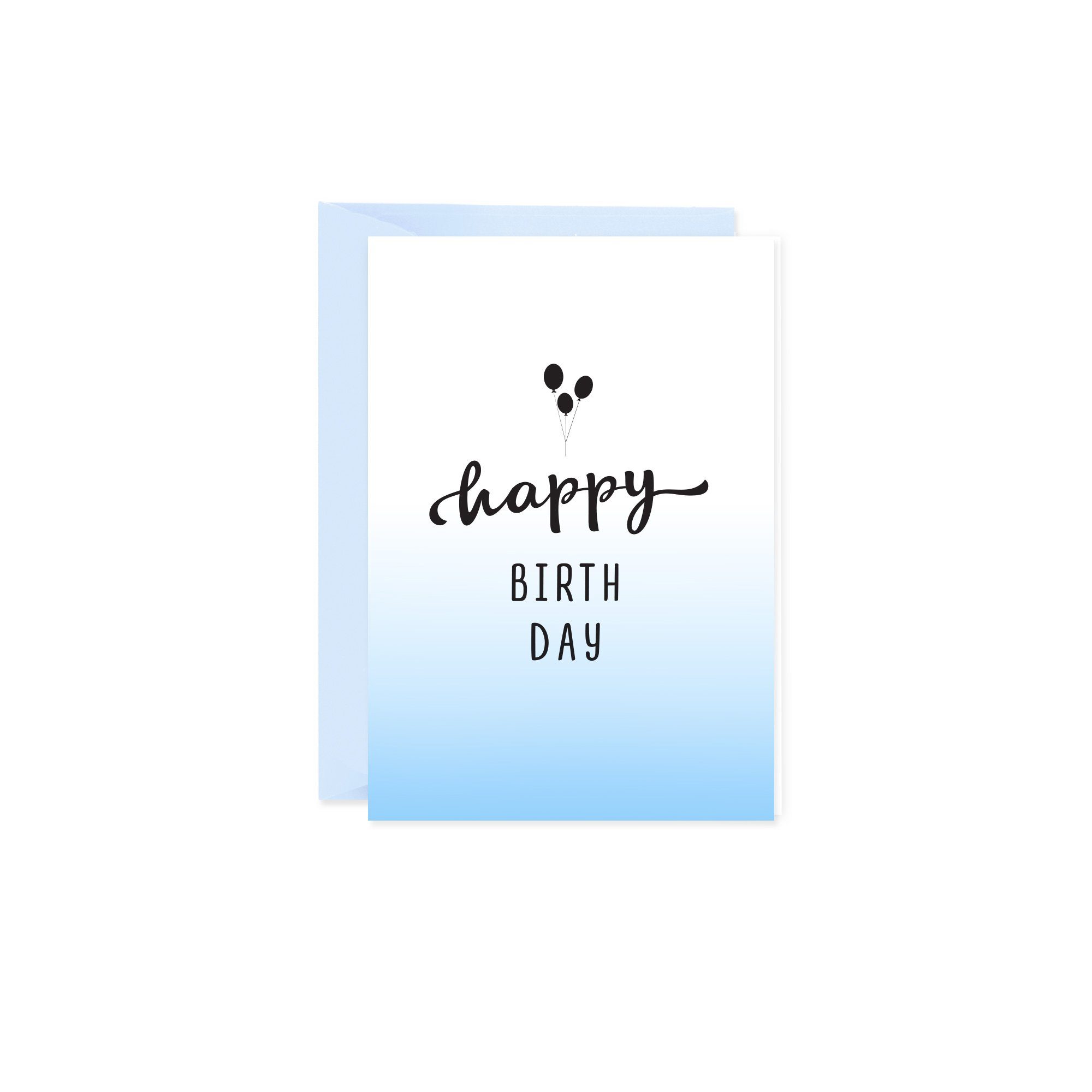 Bow & Hummingbird Grußkarte Mini-Grußkarte Happy Birthday, Klappkarte mit Umschlag