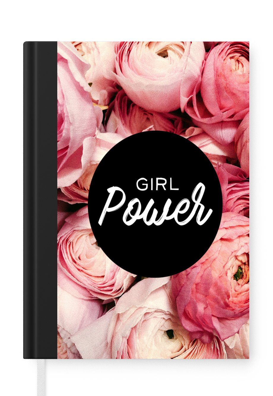 MuchoWow Notizbuch Sprichwörter - 'Girl power' - Zitate, Journal, Merkzettel, Tagebuch, Notizheft, A5, 98 Seiten, Haushaltsbuch