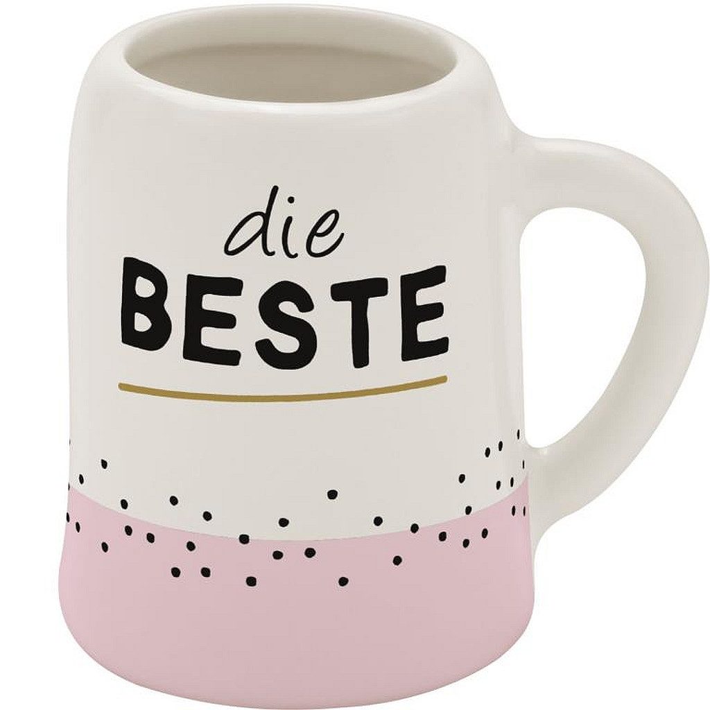 Sheepworld Schnapsglas Schnapskrug Schnapsglas Stamper Keramik Sheepworld DIE BESTE 73833, Material: Keramik