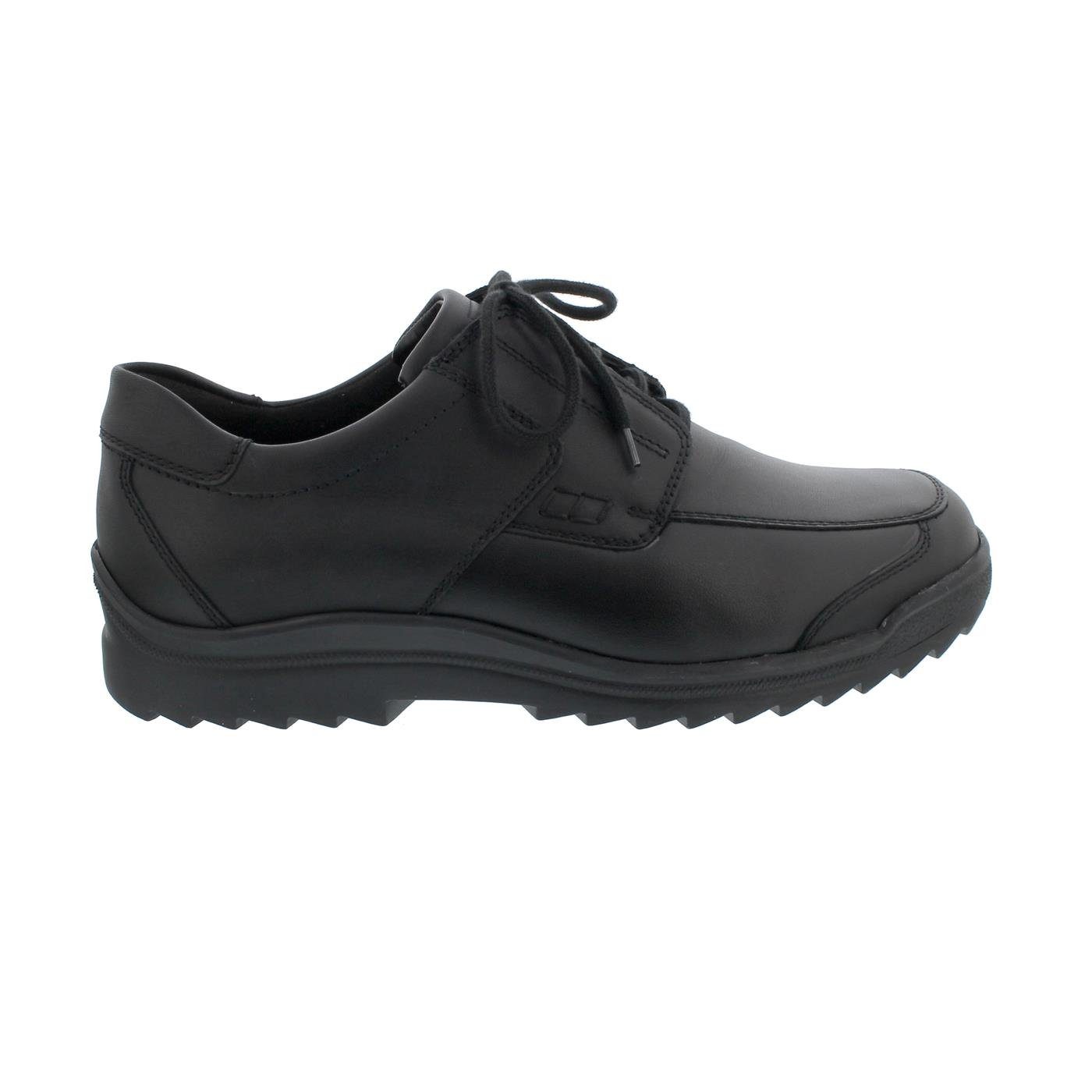 Waldläufer Kai-Soft Halbschuh, Palmer (Glattleder) / Stretch, schwarz, Klettschuh