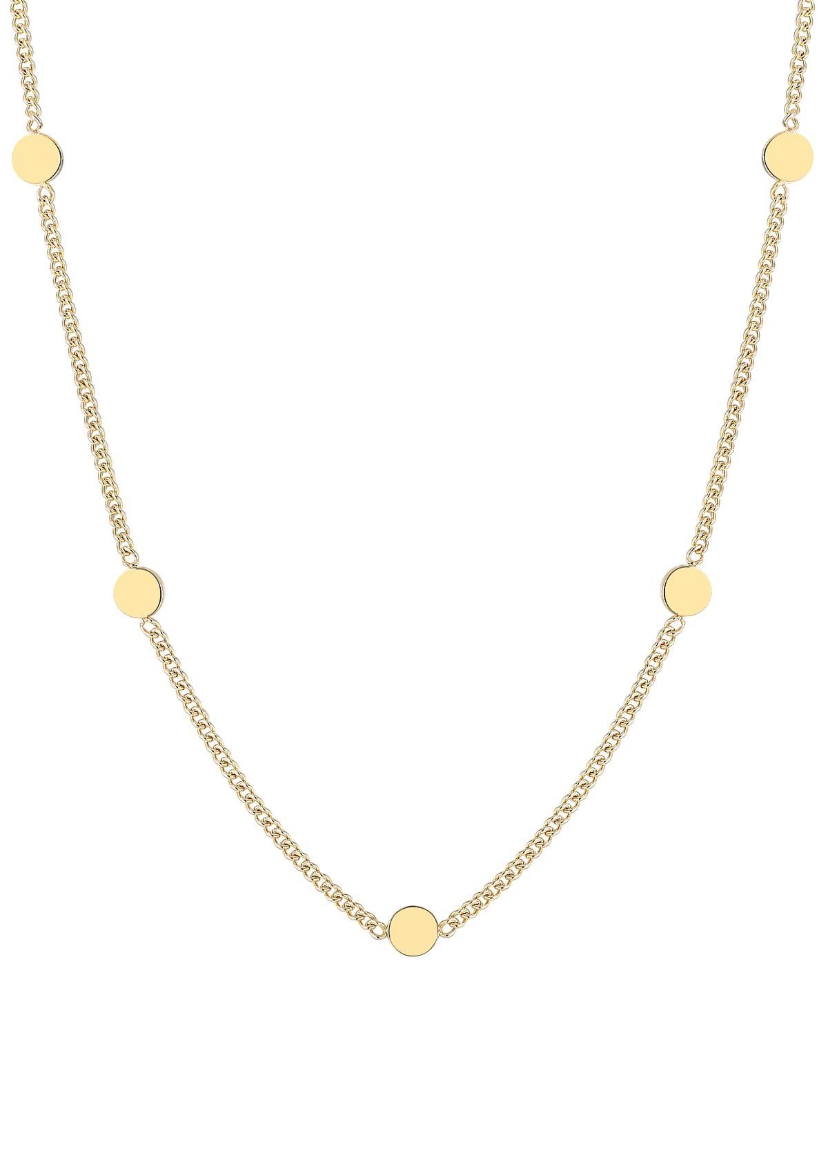 Hey Happiness Charm-Kette Kreis Plättchen hängend klein, 18K Roségold vergo günstig online kaufen