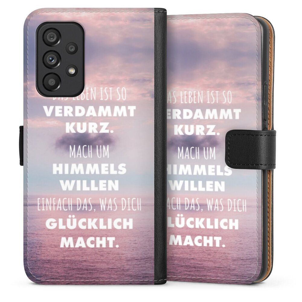DeinDesign Handyhülle Glück Spruch Statement Das Leben Ist So Verdammt