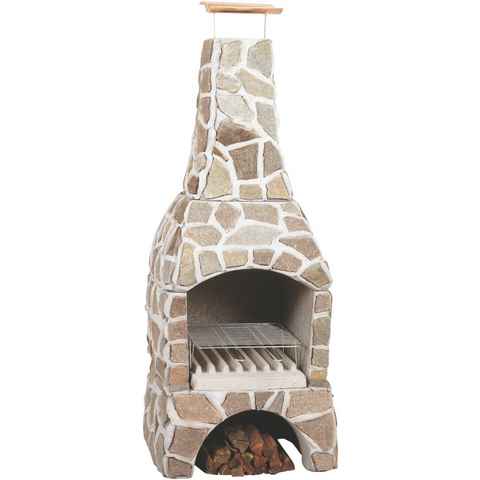 WELLFIRE Grillkamin Landau, BxTxH: 80x77x202 cm