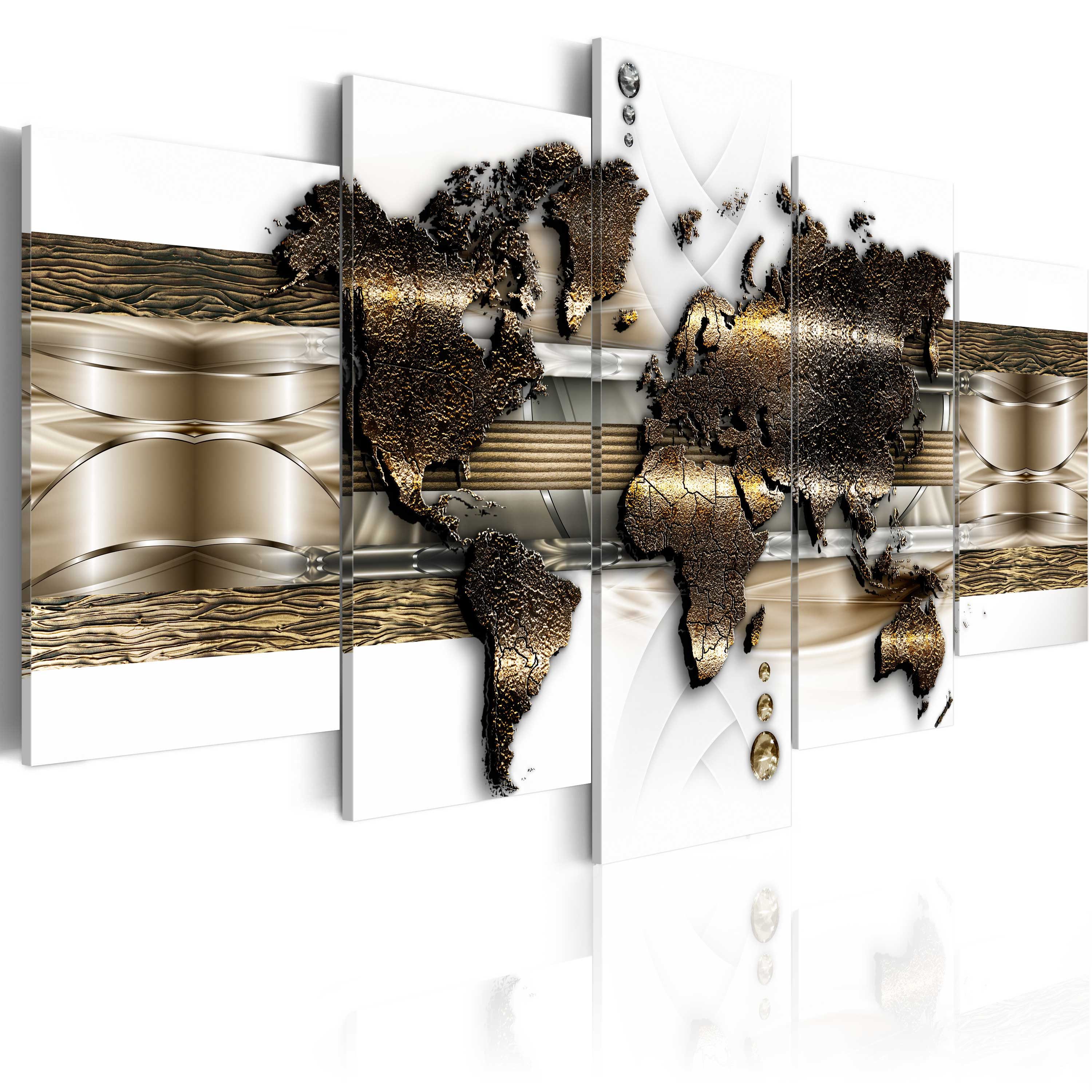Wandbild Metalic World