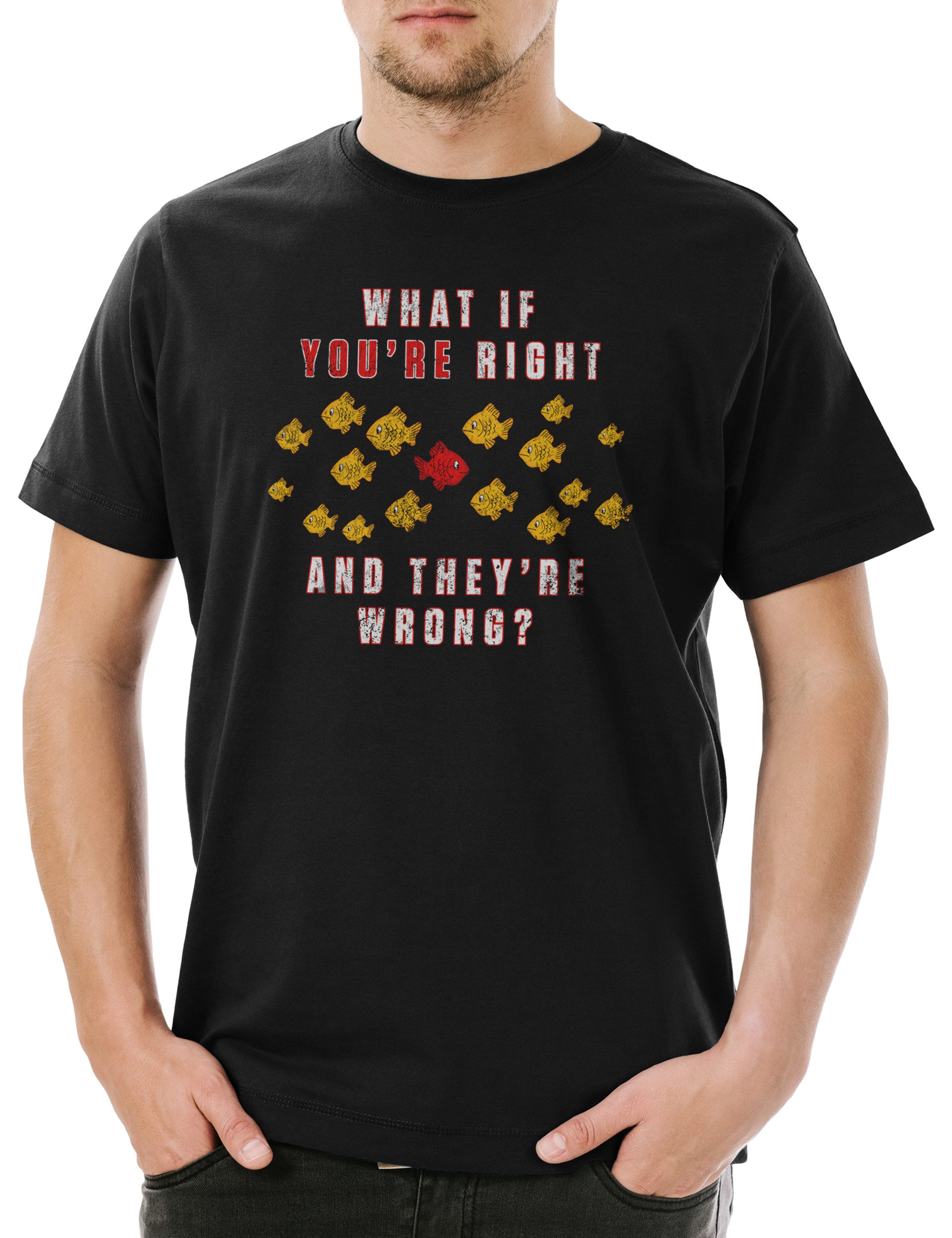 Print-Shirt What If You're Right And They're Wrong Herren T-Shirt Movie Fargo
