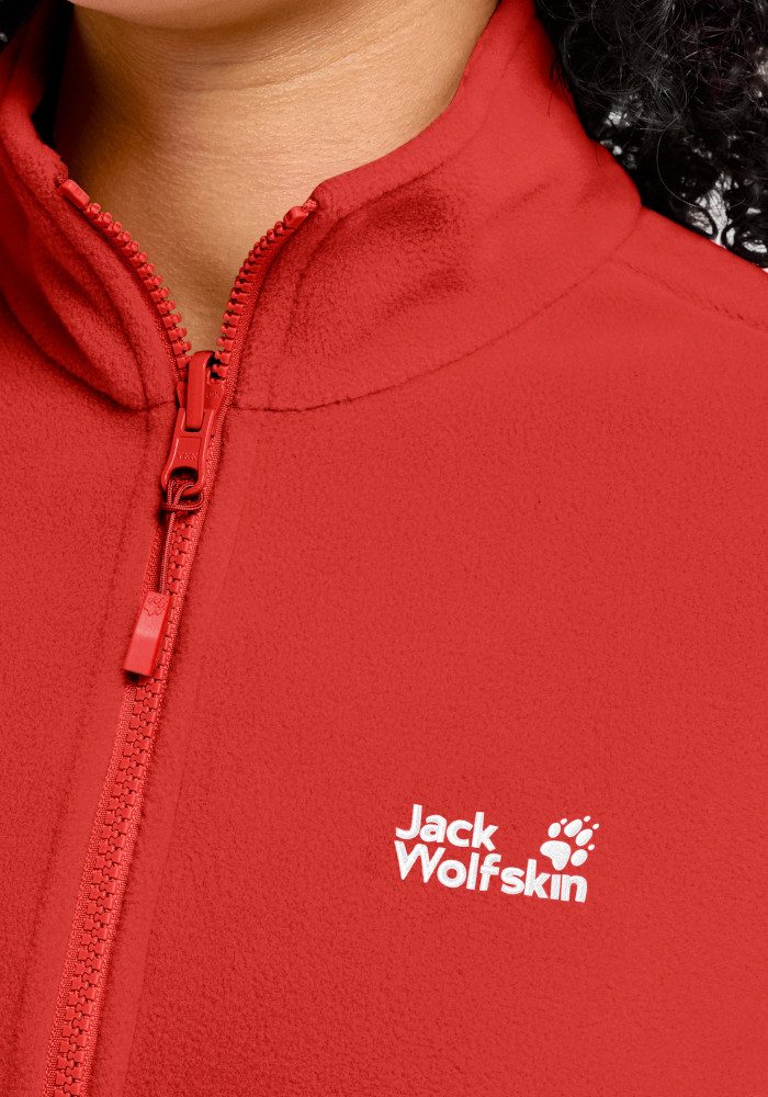 Jack Wolfskin Fleecejacke TAUNUS 100 FZ W winddicht, wasserabweisend, mit durchgehendem Reißverschluss, wärmend