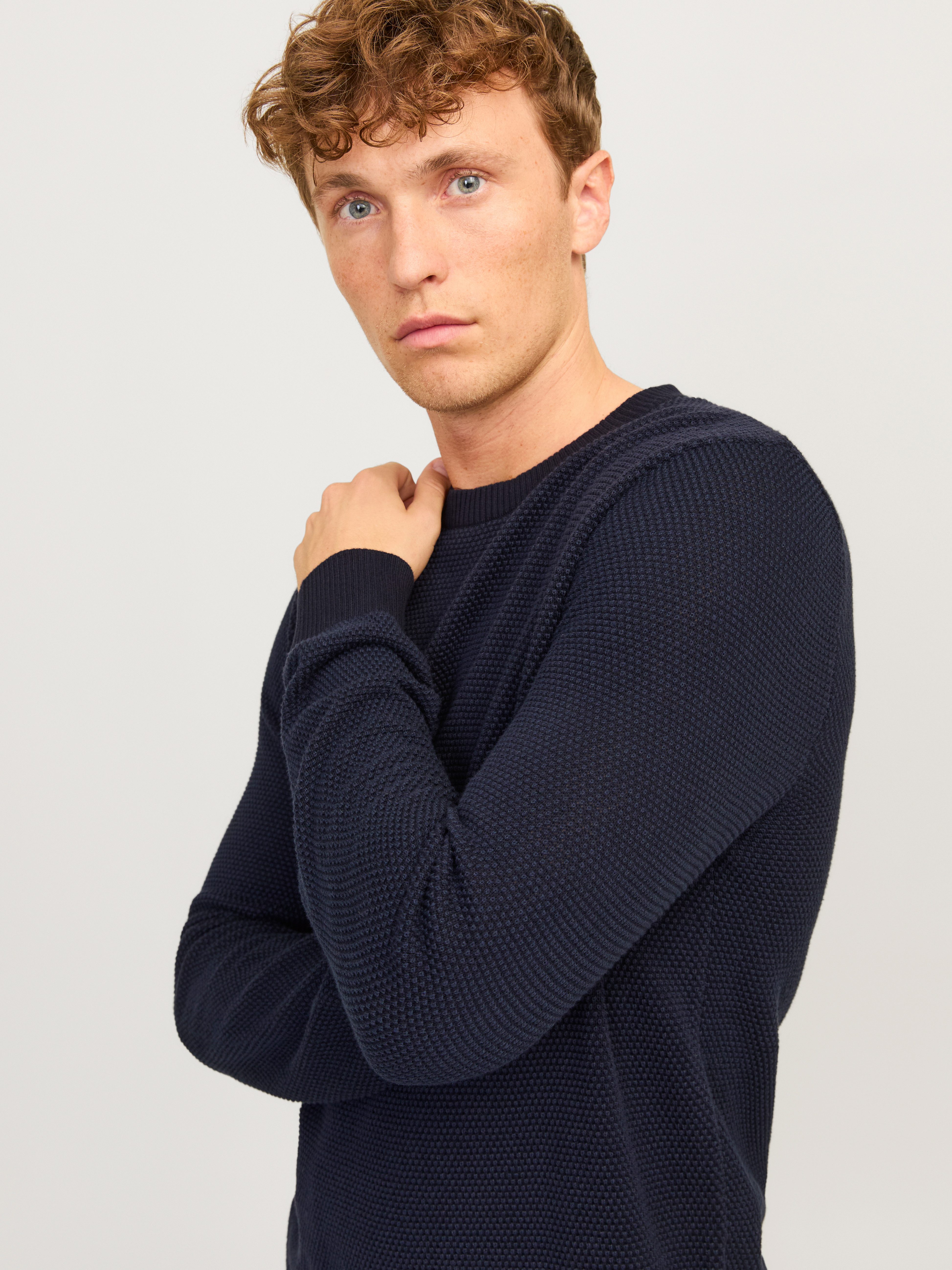 Jack & Jones Rundhalspullover JJEGLOBE KNIT günstig online kaufen