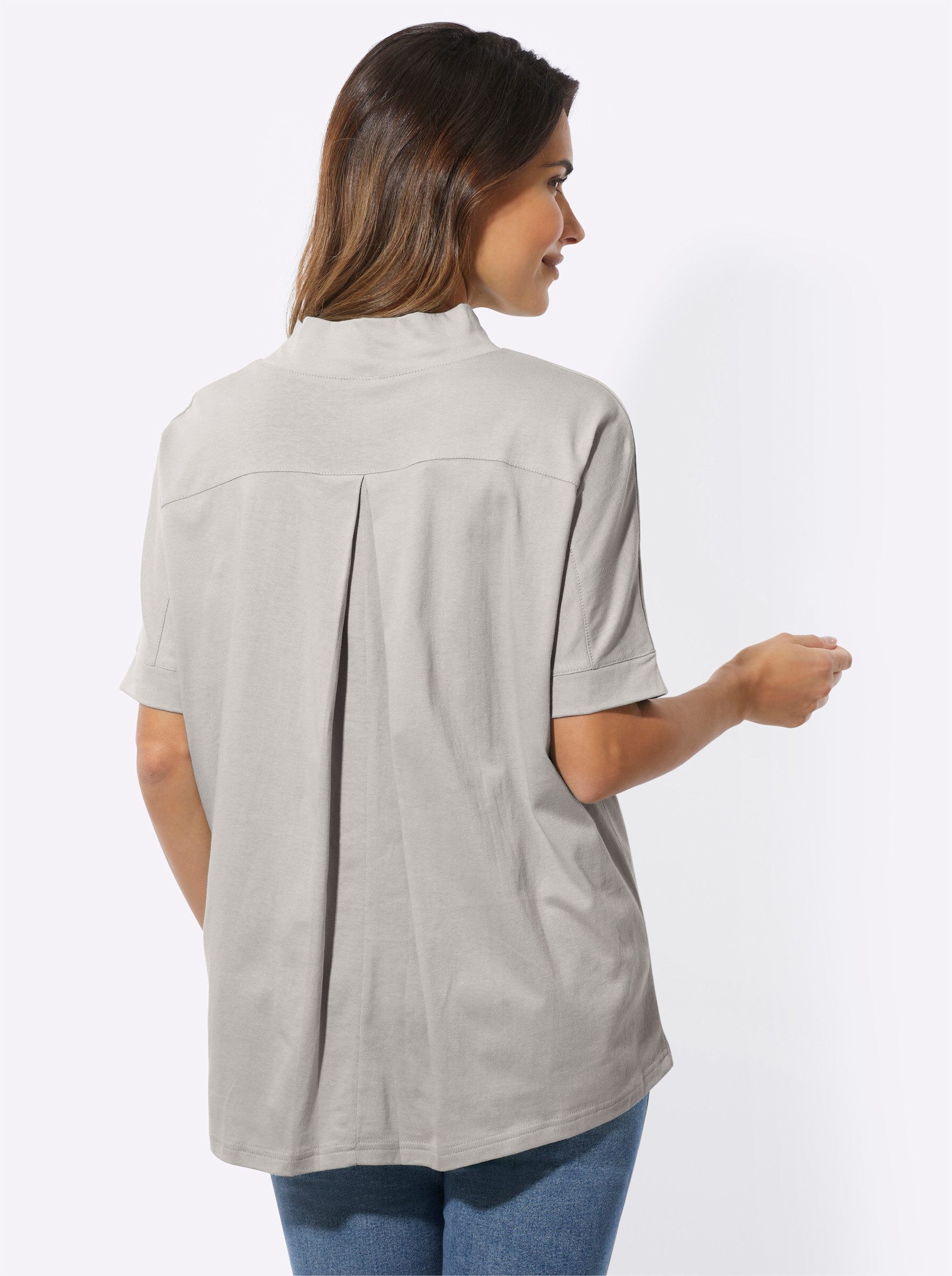 Sieh an! T-Shirt Stehkragenshirt günstig online kaufen