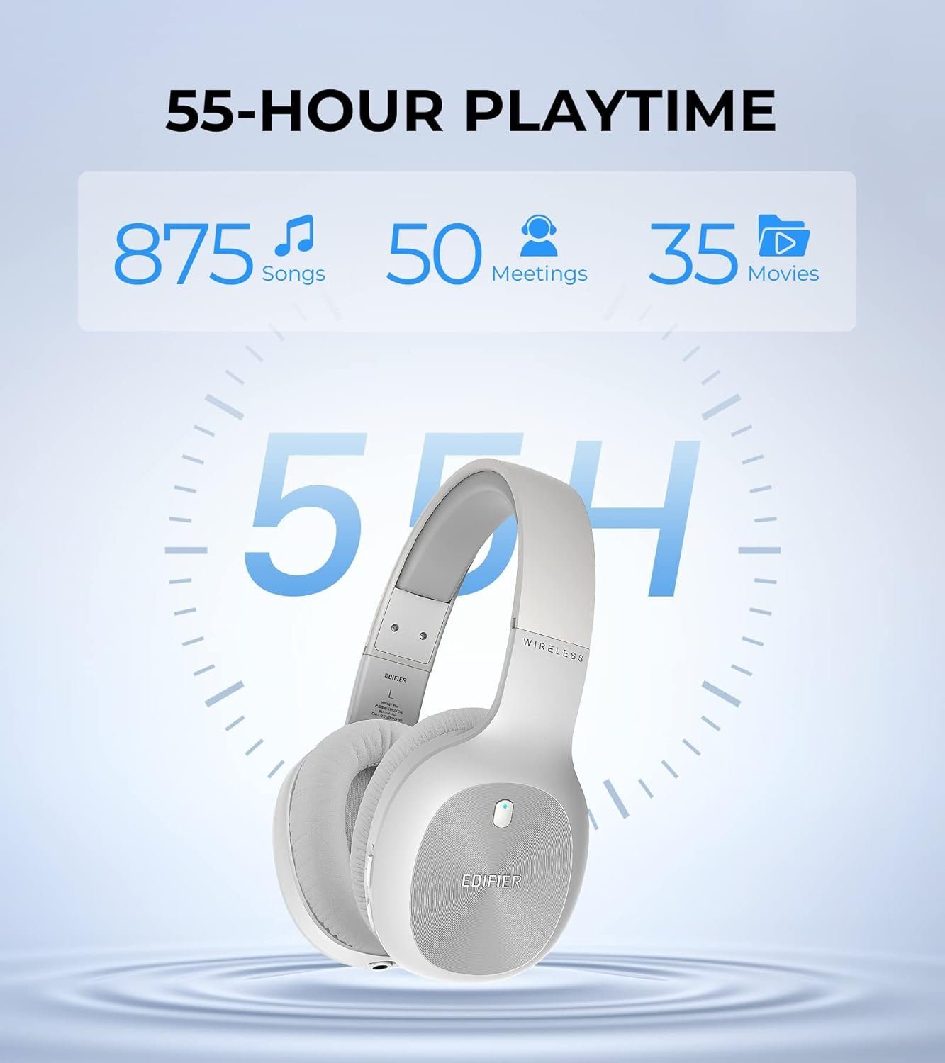 EQ-Voreinstellungen 55 Stunden) Dynamisch), 8.0-Geräuschunterdrückung Gaming-Headset Bluetooth, bei, (Klassisch (Anpassbare CVC™ oder Edifier® Bluetooth-Headset mit