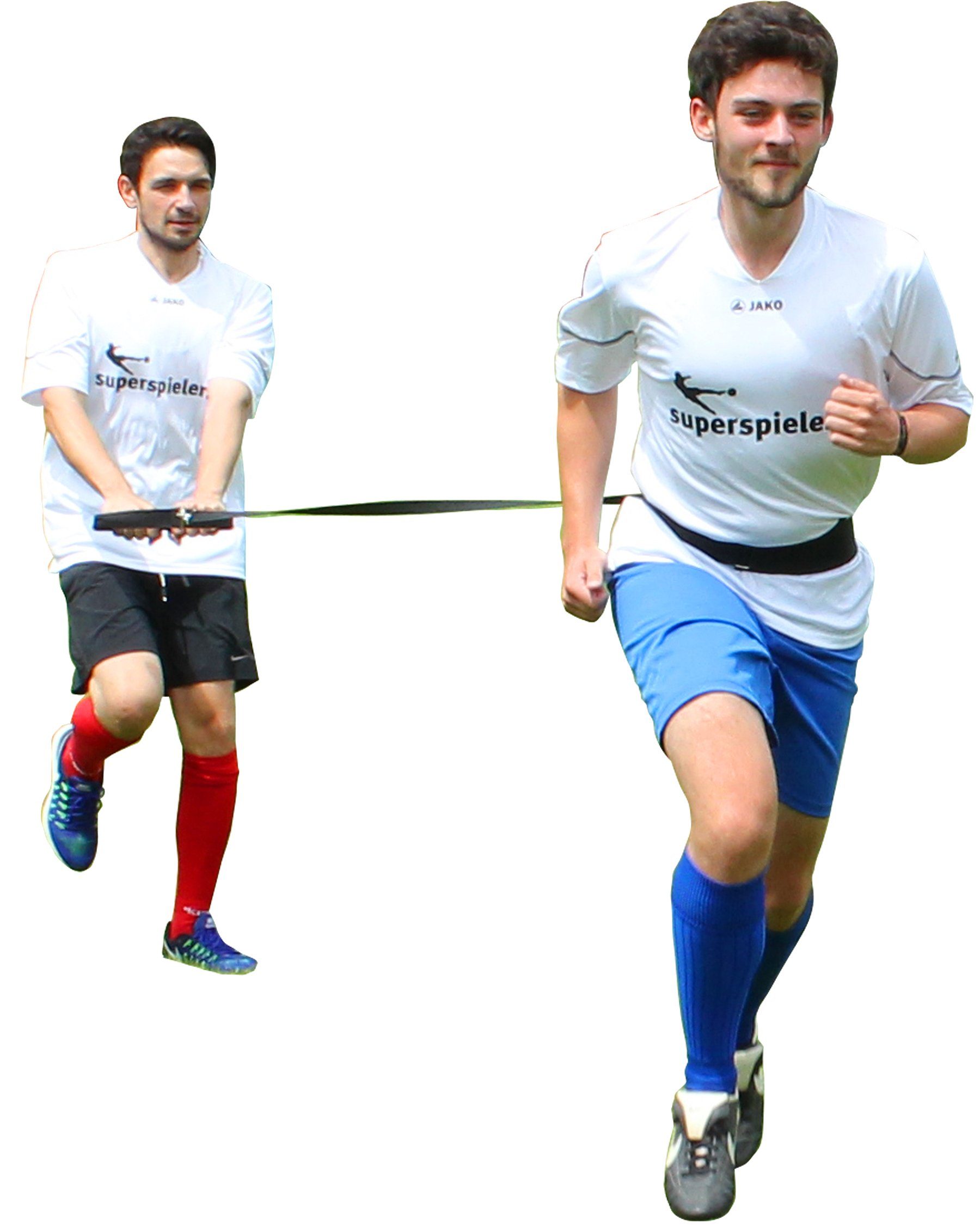 SPORTIKEL24 Spanngurt Sprintgurt für Fitness- und Schnellkrafttraining mit Bauchgurt
