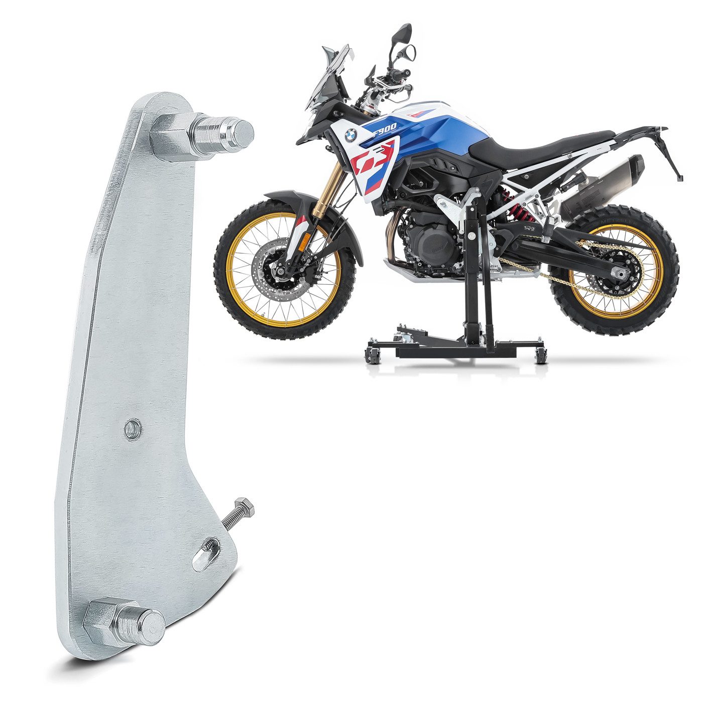ConStands Motorradheber Adapterplatte für # Power Classic / Evo für BMW F 900 GS/ Adventure 24