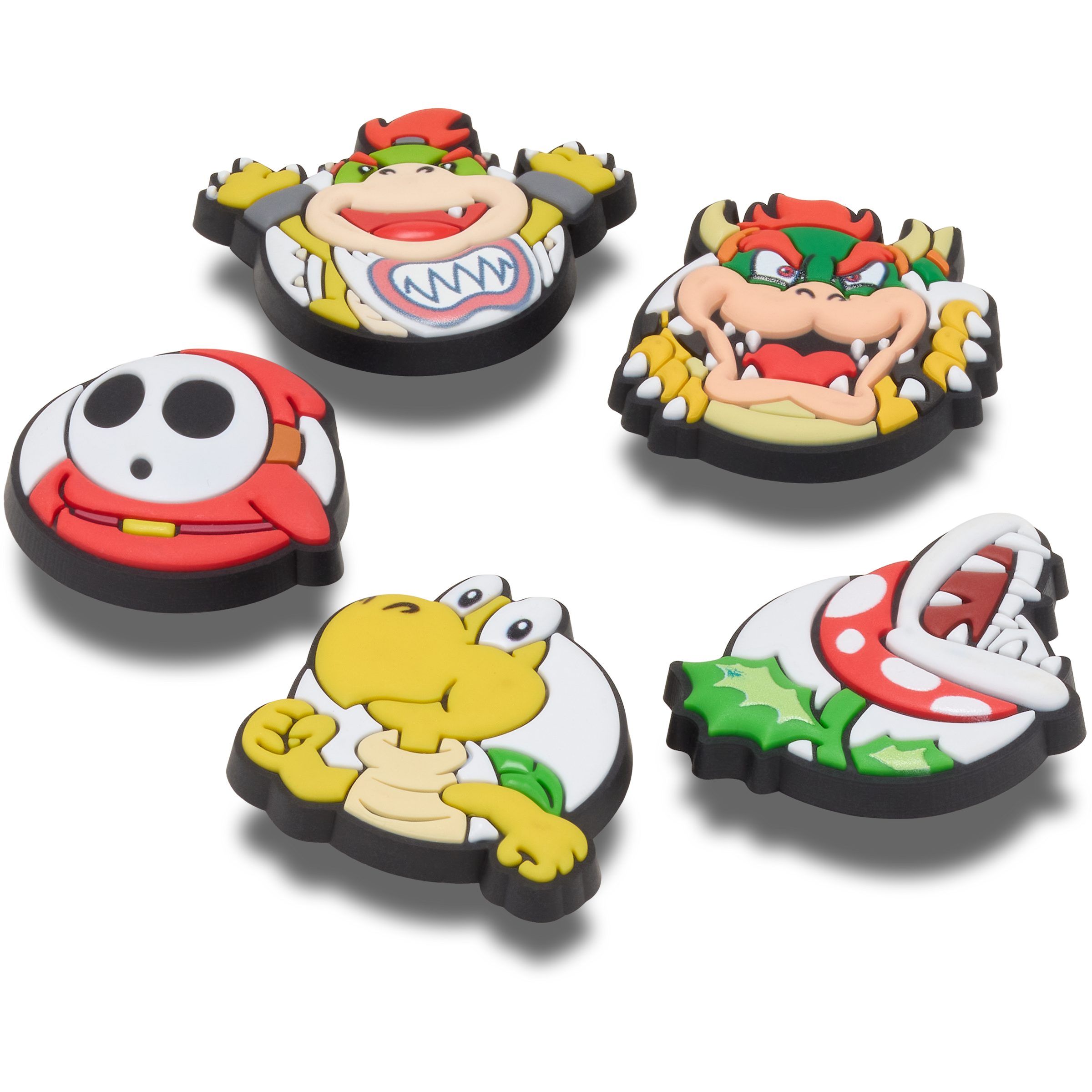 Crocs Schuhanstecker Jibbitz™ Super Mario Secondary (Set, 5-tlg., Kein Spielzeug. Nicht für Kinder unter 3 Jahren geeignet), Charm, Anstecker für Crocs Schuhe