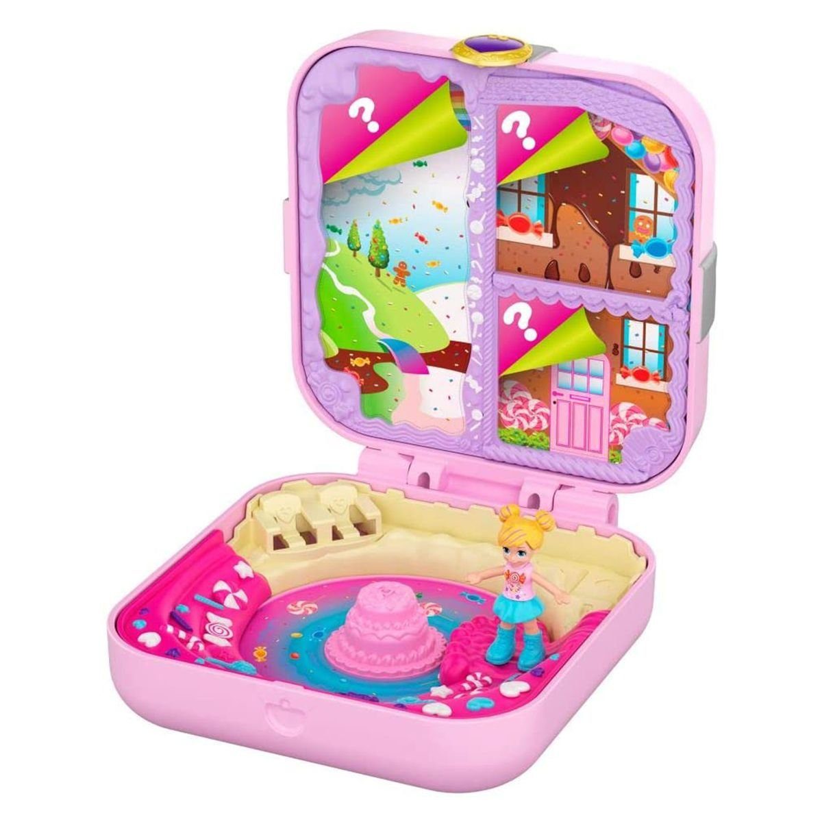 Mattel® Spielwelt Mattel GKV11 - Polly Pocket - Mini-Spielset, Süßigkeiten Abenteuer