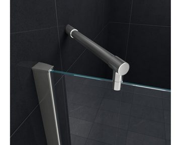 Home Systeme Dusch-Schwingtür PETRONA Nischentür Duschkabine Dusche Duschwand Glastür Klapptür ESG, 190x195 cm