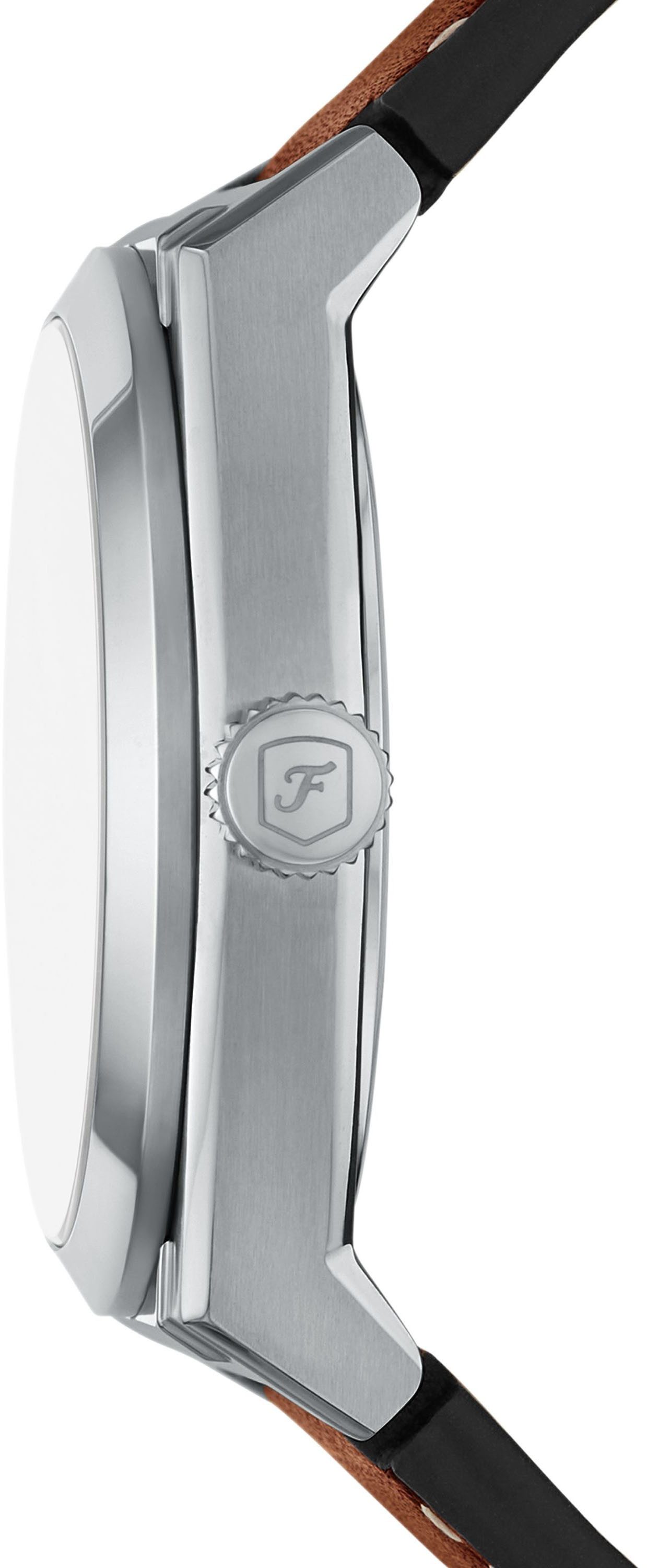 Fossil Quarzuhr EVERETT FS6115, Armbanduhr, Herrenuhr, Lederarmband, analog günstig online kaufen