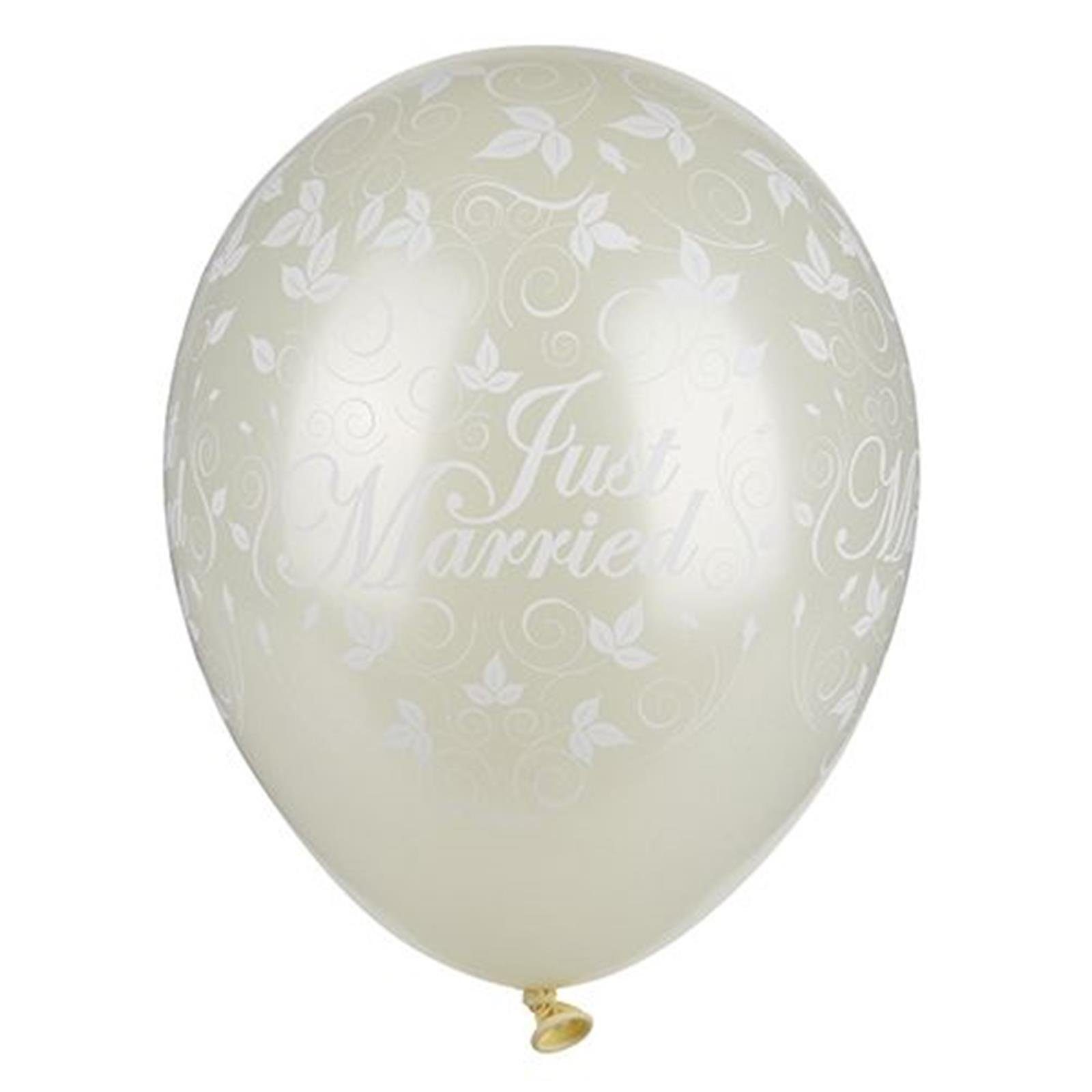 Luftballon "Just metallic PAPSTAR elfenbein 29 Luftballons Papstar Ø cm 30 Married"