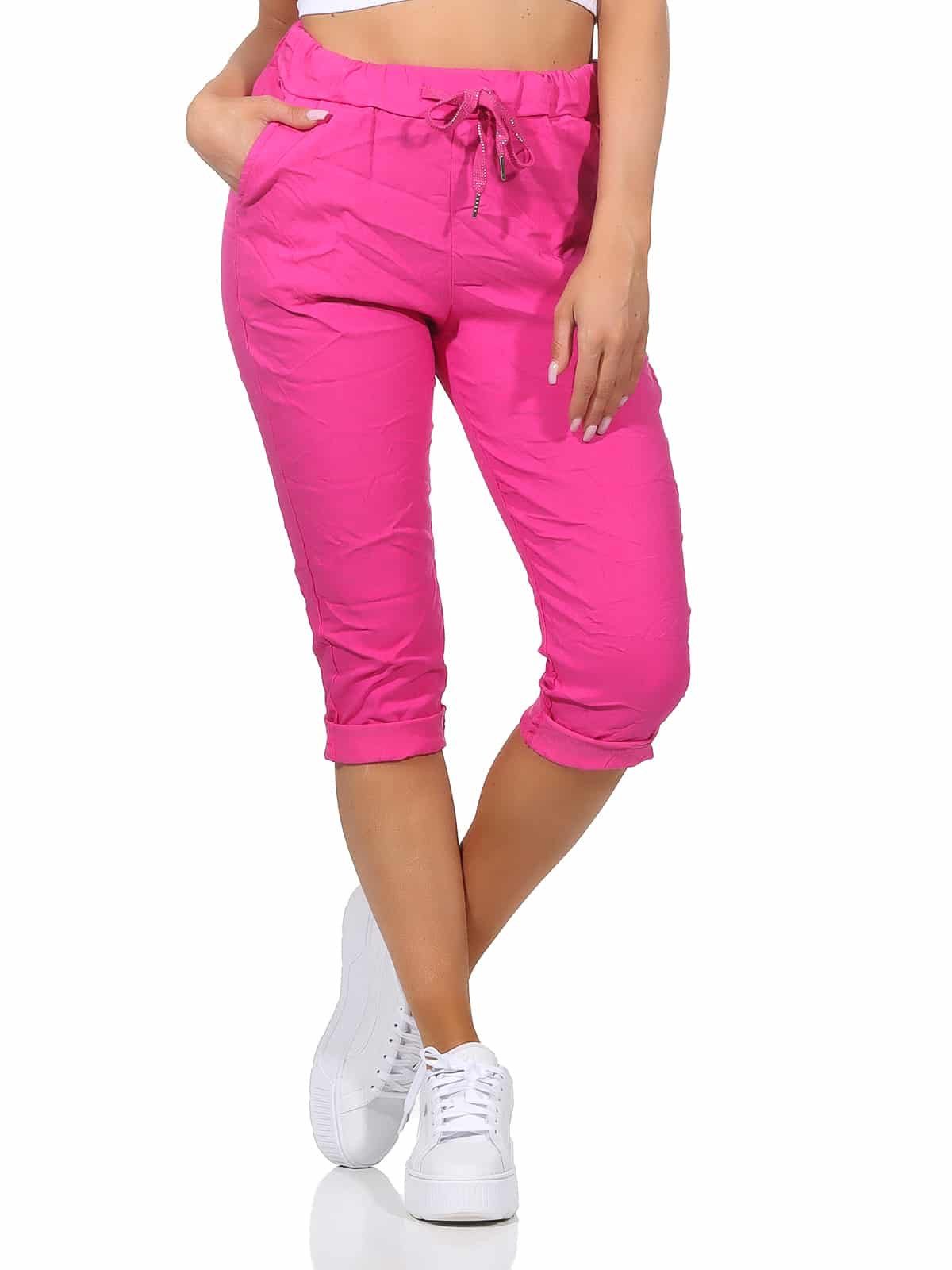 OriginalYou 7/8-Hose Damen Sommerhose Caprihose Kurze Hose moderne Knittero günstig online kaufen
