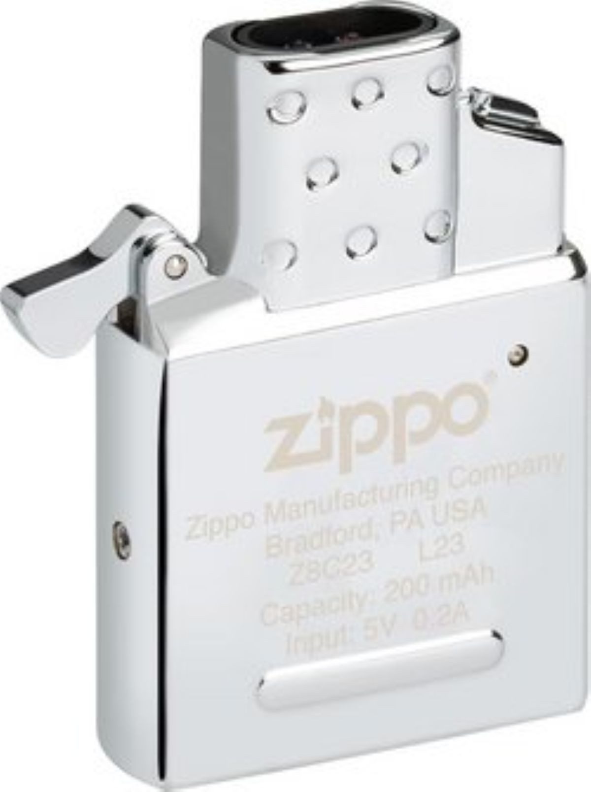 Zippo Feuerzeug Einsatz Double Arc Insert mit USB-C Anschluss, Double Arc Insert