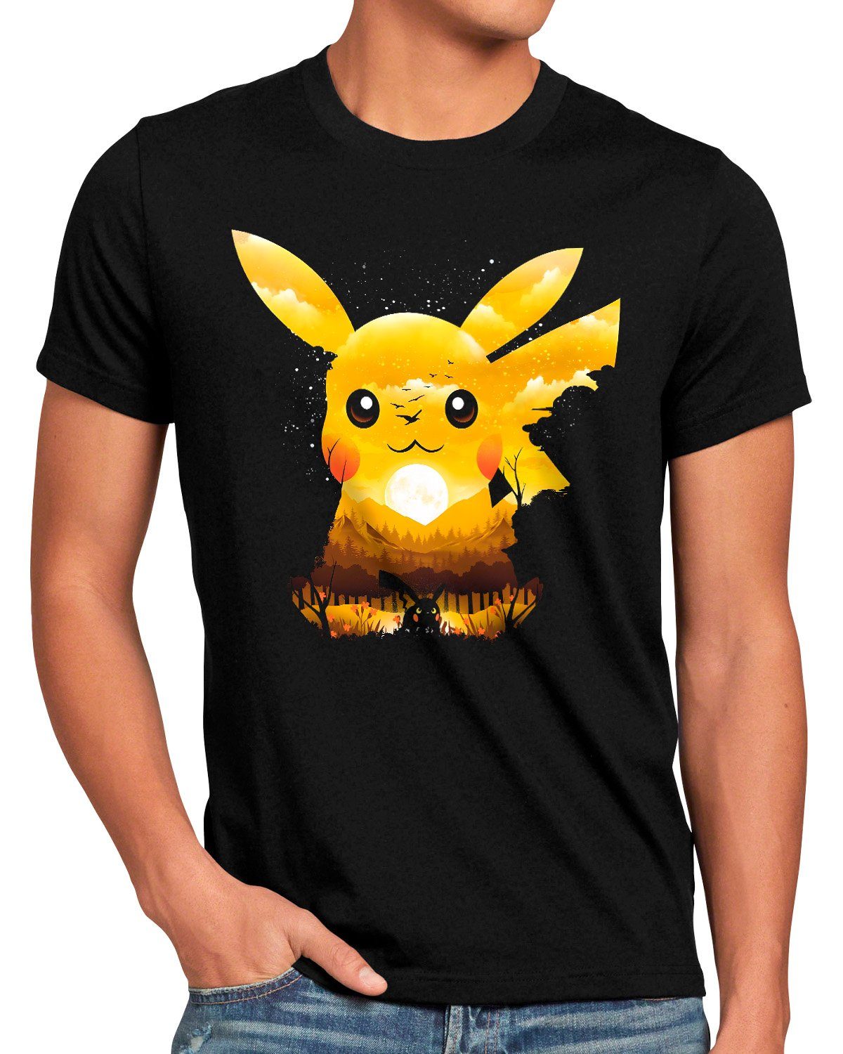 style3 Print-Shirt game pokemon go amiibo ball pikachu boy planet