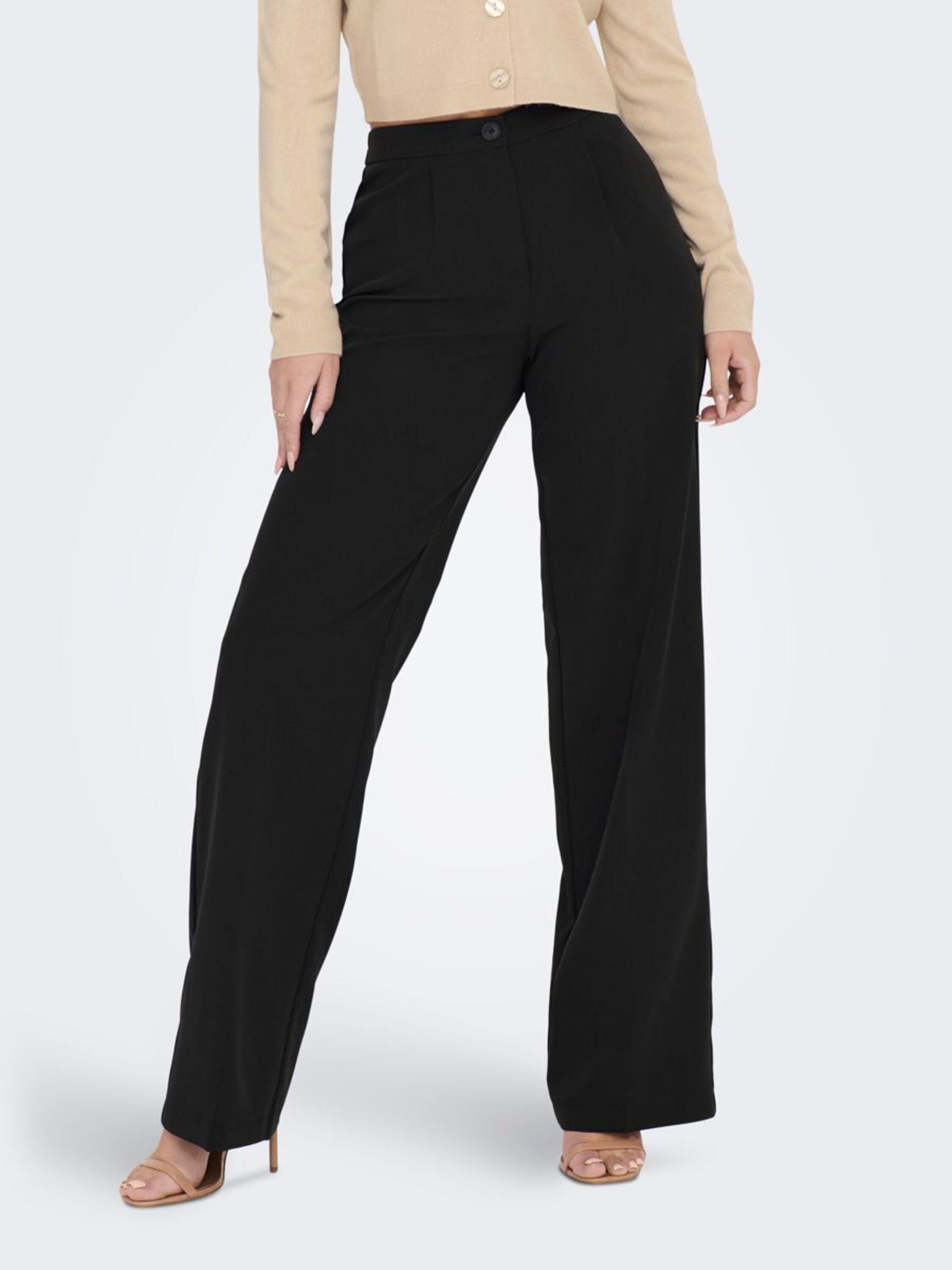 ONLY Bundfaltenhose (1-tlg) Falten