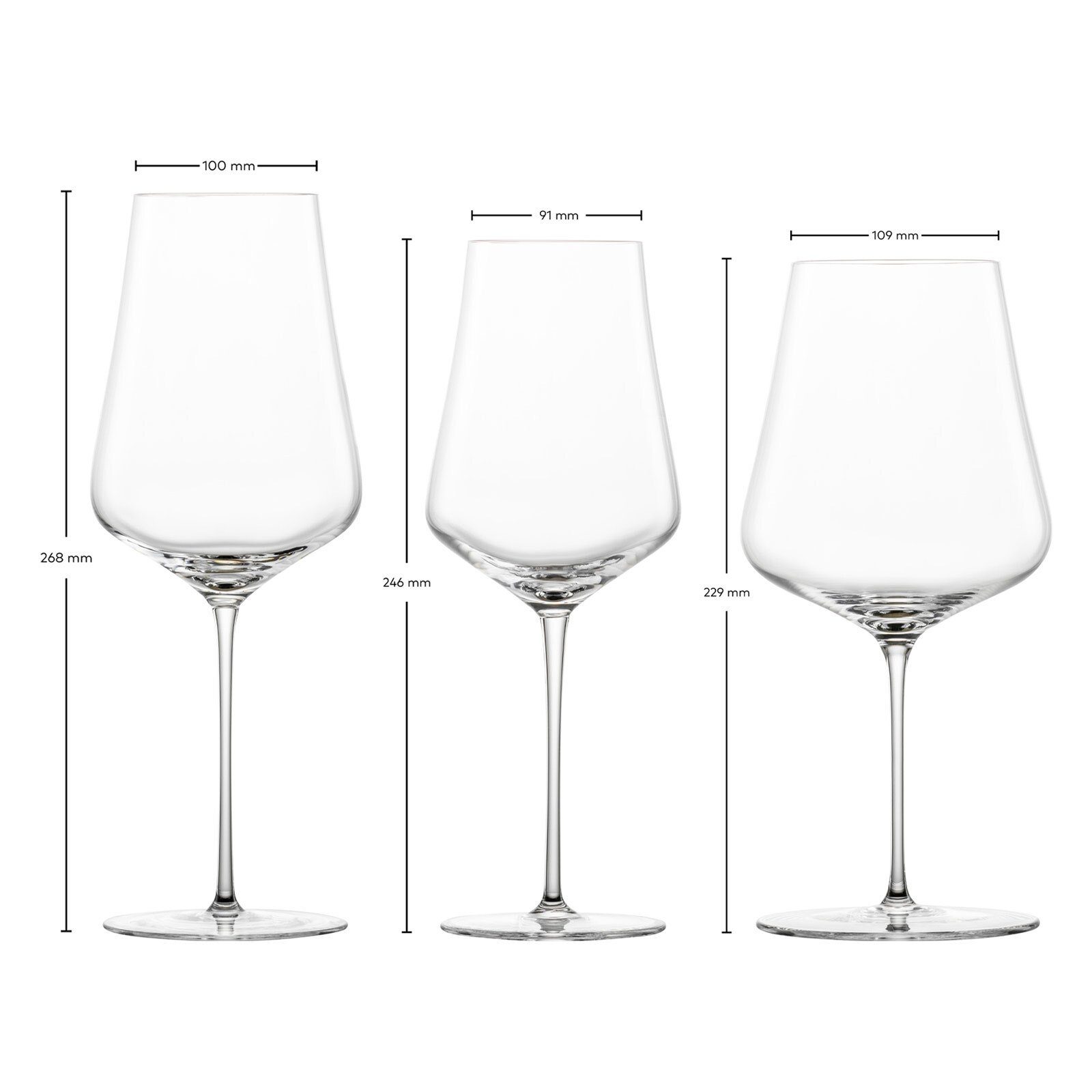 Zwiesel Glas Gläser-Set Duo Rot- und Weißweingläser 6er Set, 6-tlg., Glas
