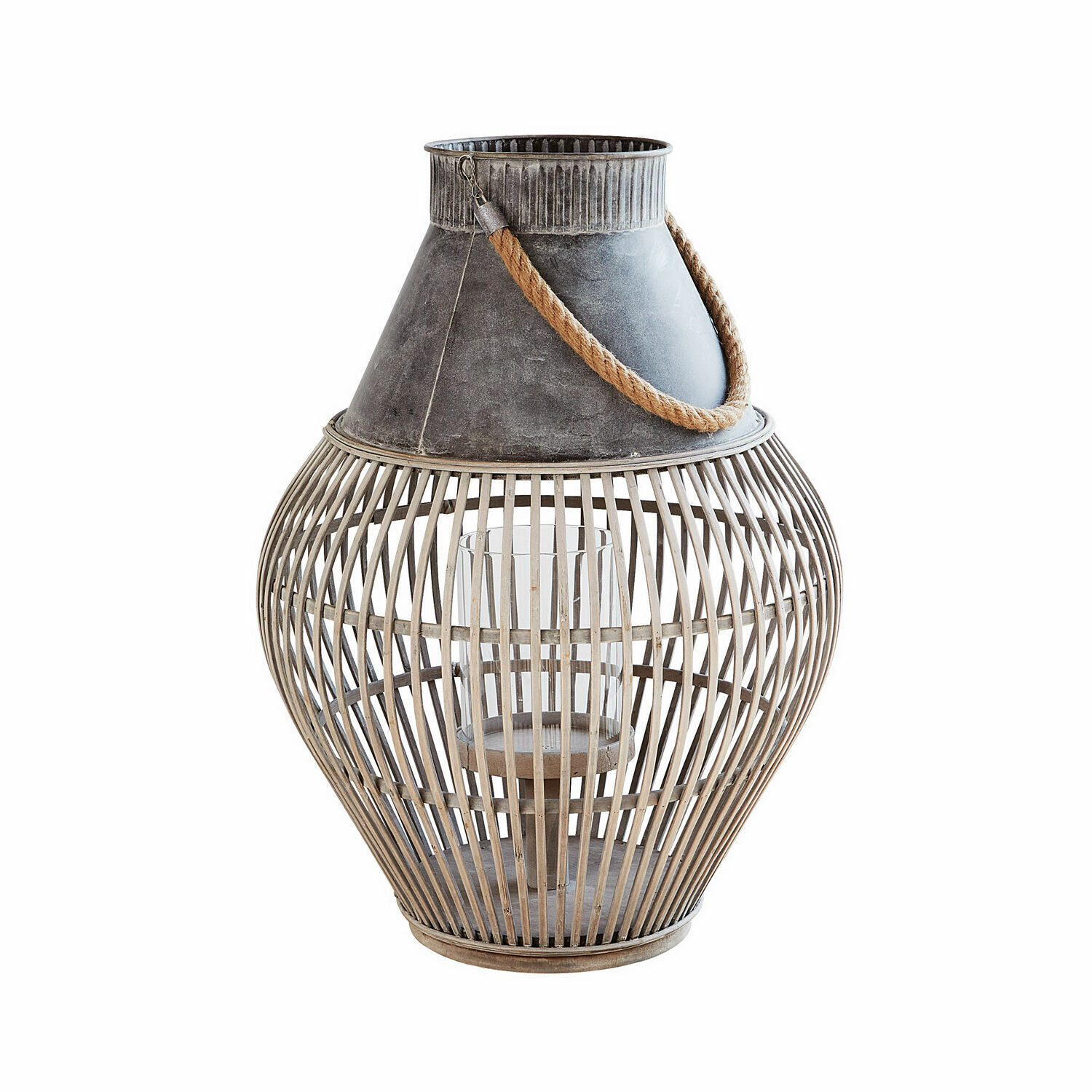 Mirabeau Kerzenlaterne Laterne Luitré antikgrau/braun günstig online kaufen