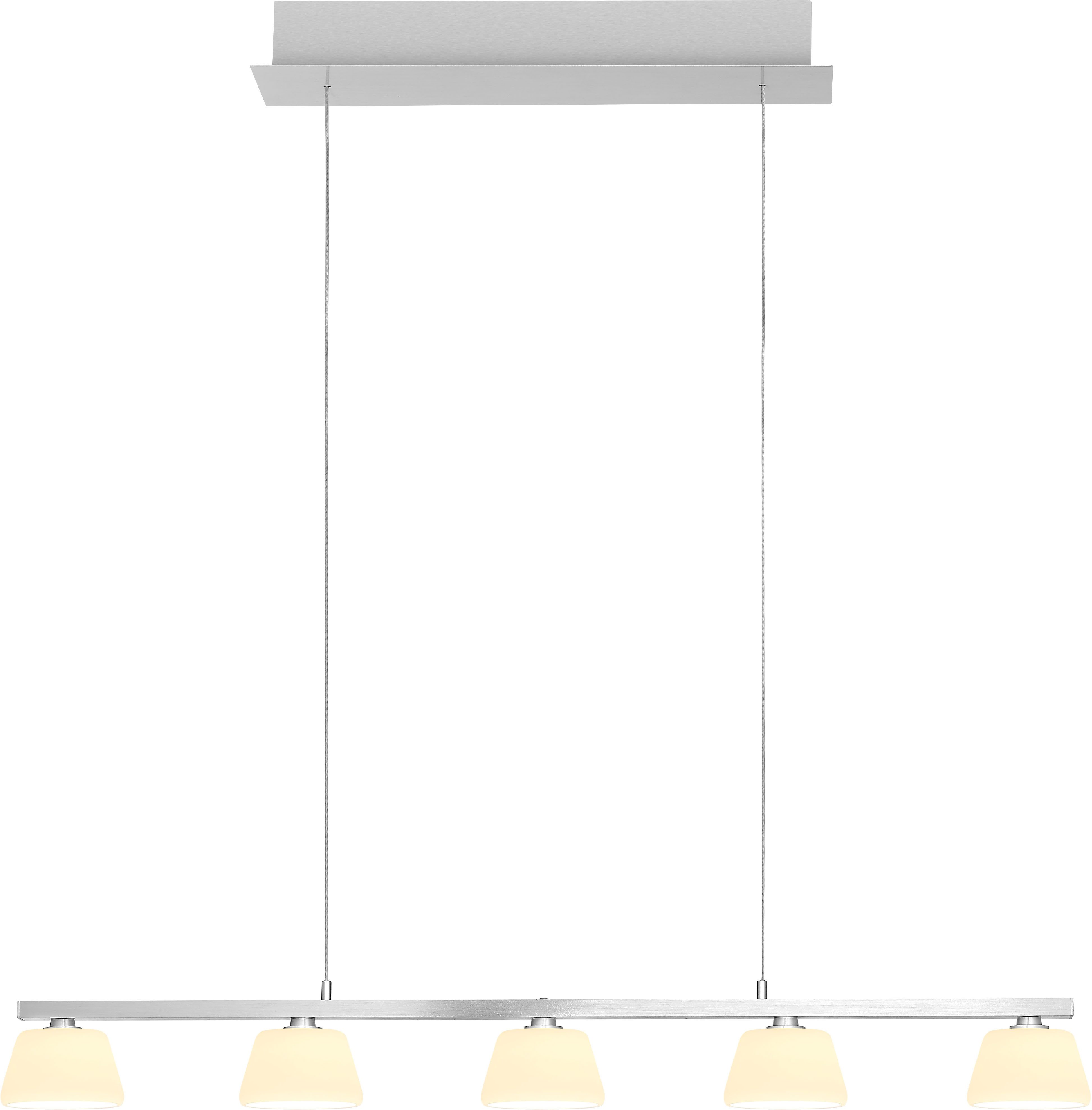 HELL höllisch gutes Licht LED Pendelleuchte JANE, LED fest integriert, Extra-Warmweiß, Tastdimmer, Dim to warm, Stufenlos höhenverstellbar