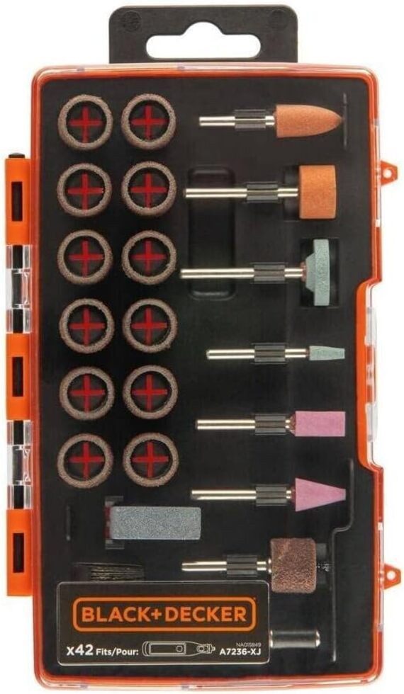 Black + Decker Werkzeugset Multifunkt.-Zubehoer-Set, 42-tlg. - A7236-XJ, (1-tlg)