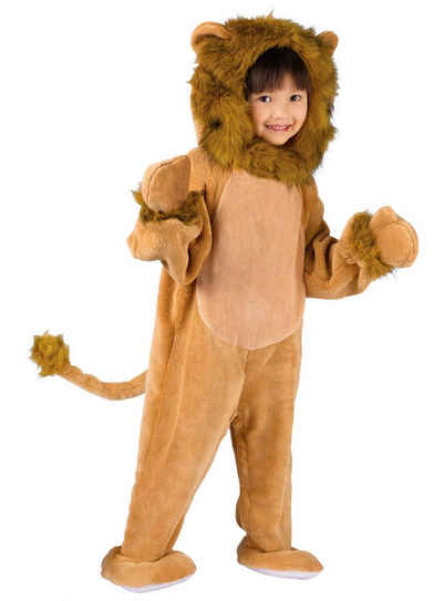 Fun World Kostüm Flauschiger Löwe Kostüm für Kinder, Superbequemes Tierkostüm für kleine Könige der Löwen
