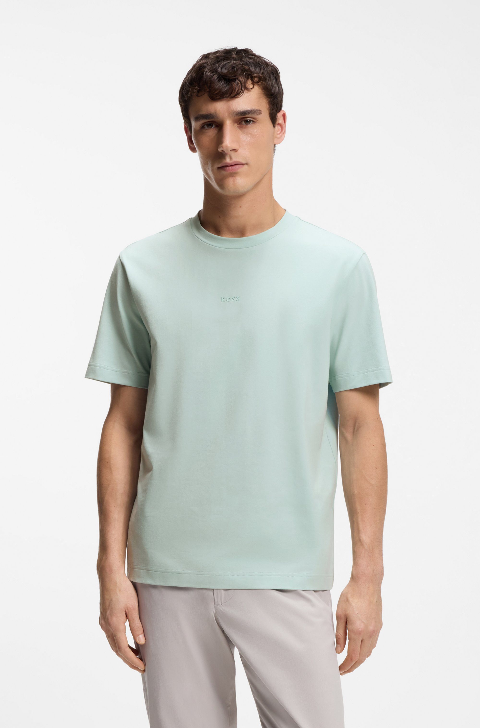 BOSS ORANGE T-Shirt TChup Relaxed Fit Stretch-Cotton-Jersey Rundhalsausschnitt