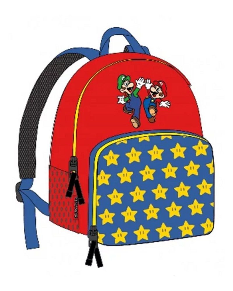 Super Mario Kinderrucksack Kinder Rucksack Jungen Frühstück Kindergarten Tagesmutter Tasche 28cm
