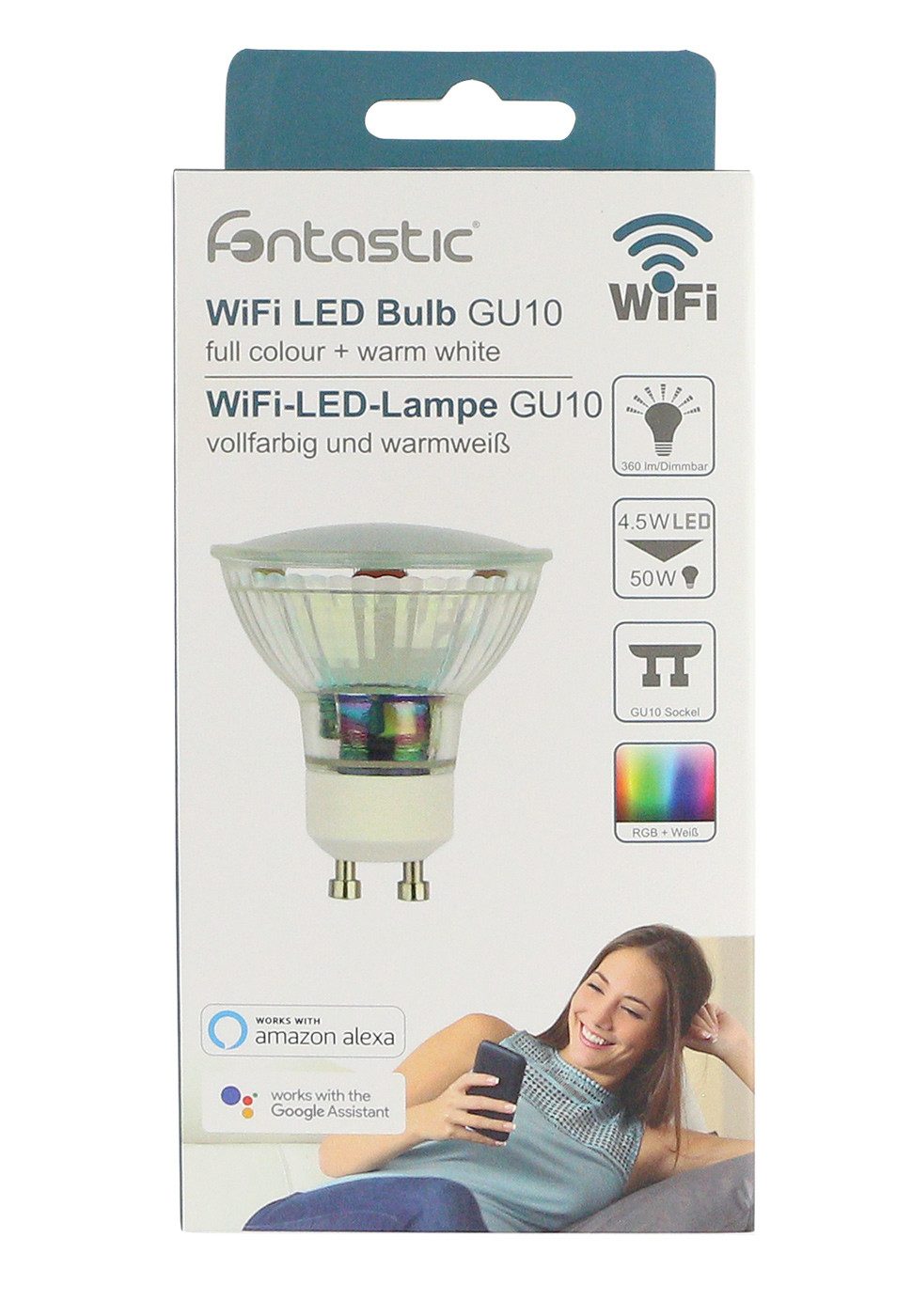 fontastic LED-Leuchtmittel WLAN-LED-Lampe 5W GU10, GU10